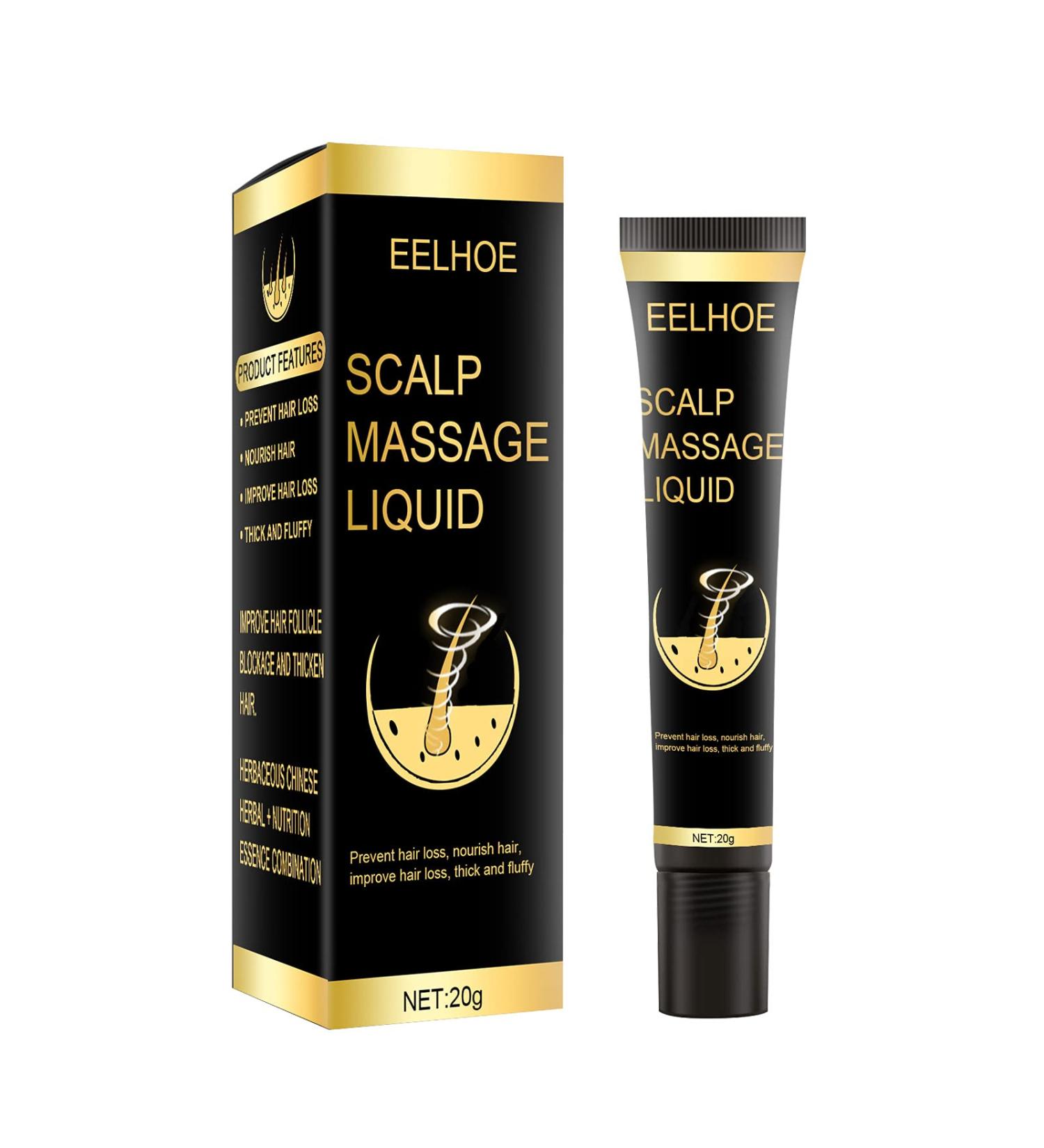 Herbal Hair Growth Serum - Anti Hair Loss Roll-On for All Hair Types | Biotin & Massage Ball | Rejuvenate & Regrow Hair Naturally - Buy Online on GoSupps.com
