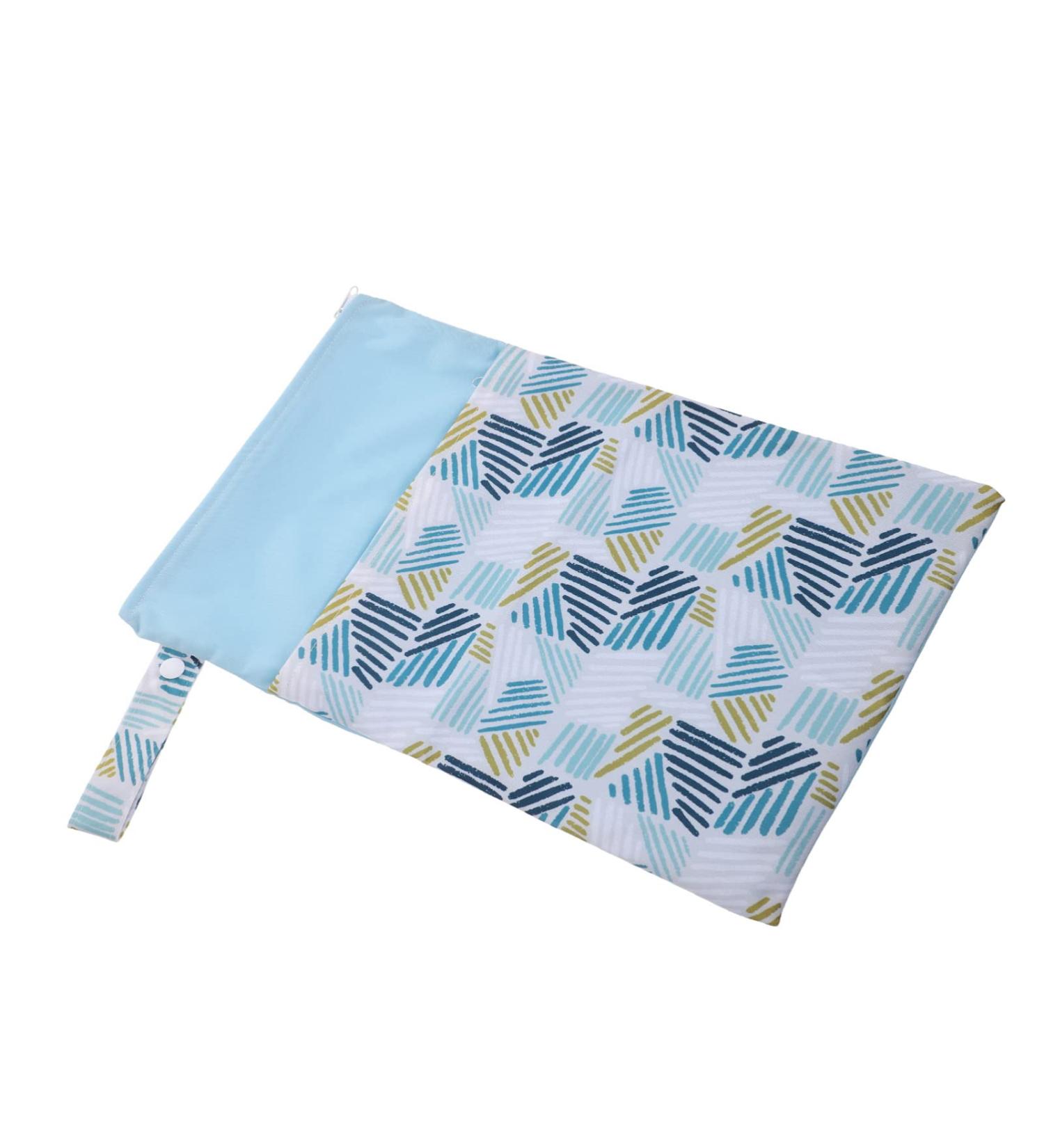 Menstruation Pads Storage Bag with Zipper - Sky Blue/Blue Sanitary Napkin Organizer for Women & Girls - International Shipping Available - Buy Online on GoSupps.com