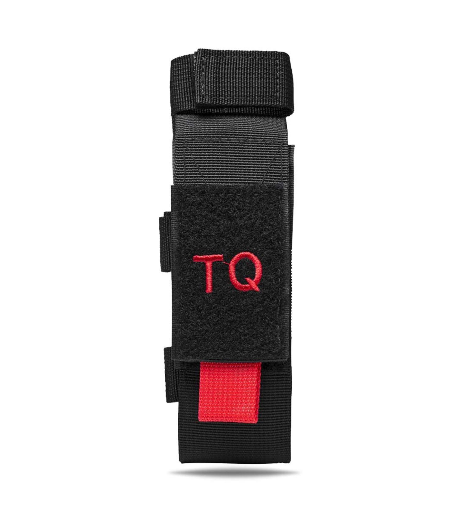 Tactical TQ Tourniquet & Trauma Shear Pouch - Black | MOLLE PALS & Belt Loop Attachment - Buy Online on GoSupps.com