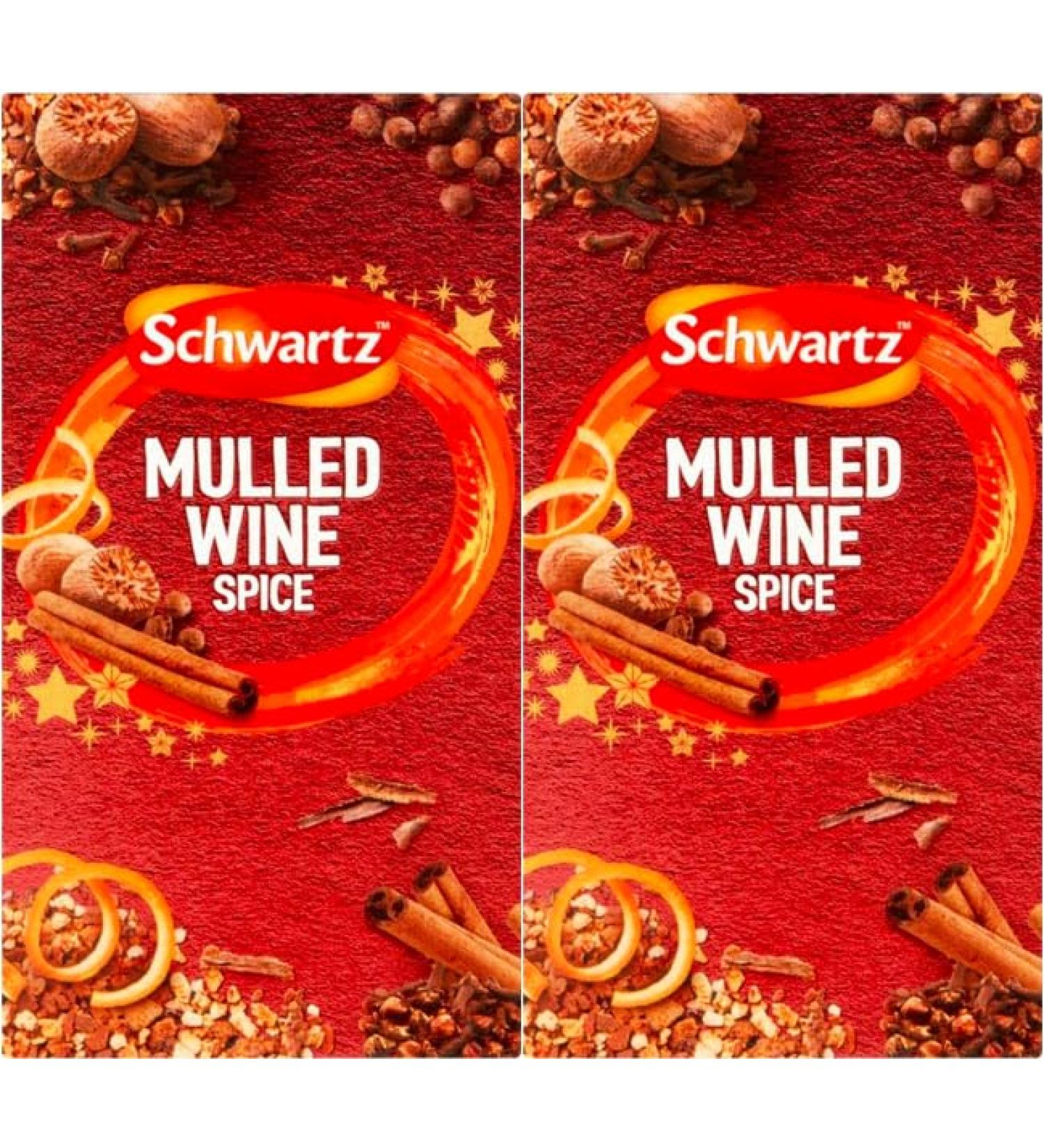 Schwartz Christmas Mulled Wine Spice - 12 Sachets (2 Boxes) | Festive Holiday Blend - Buy Online on GoSupps.com