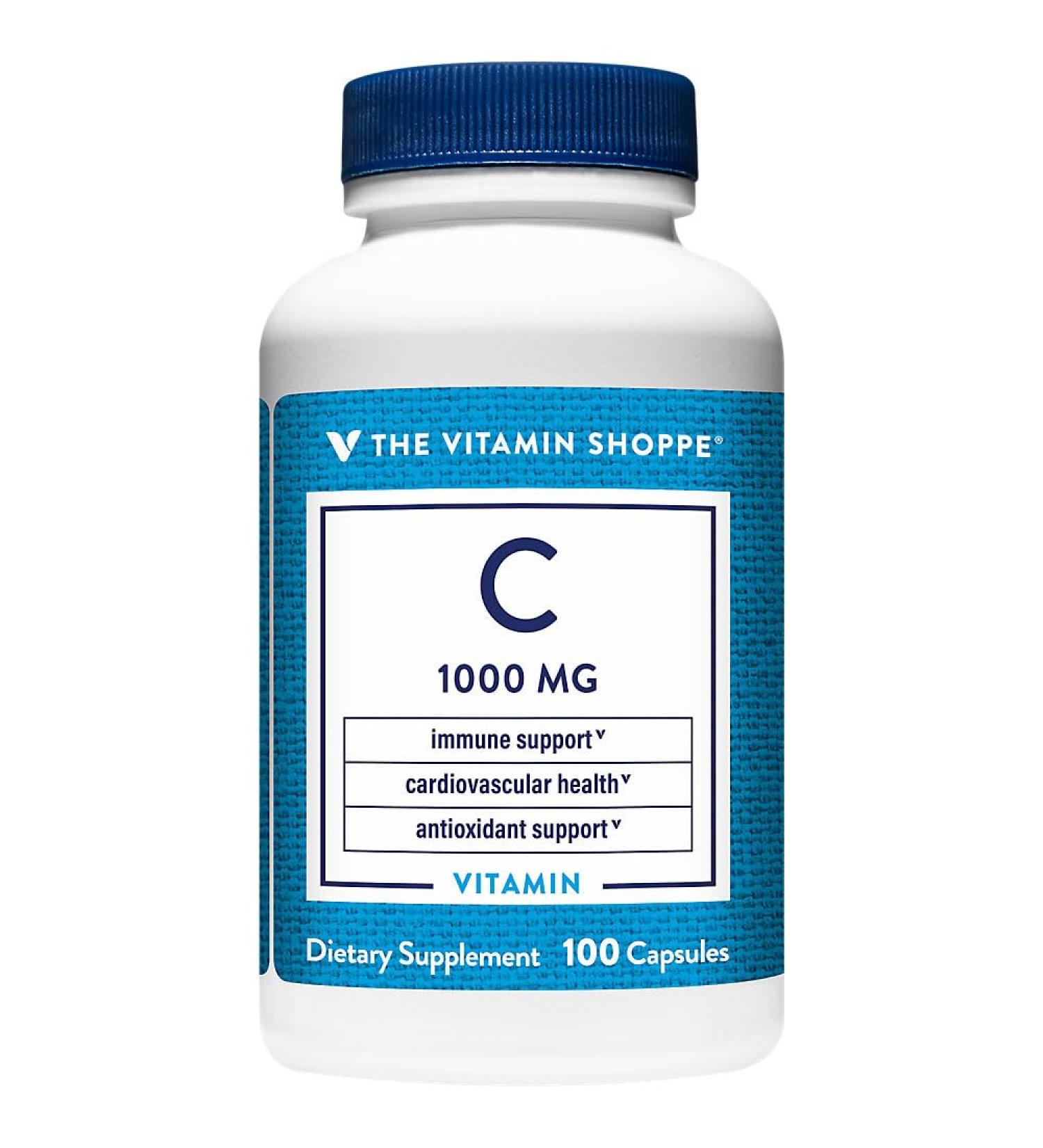 The Vitamin Shoppe C-1000 1 000MG Antioxidant That Supports Immune (100 Capsules) - Buy Online on GoSupps.com