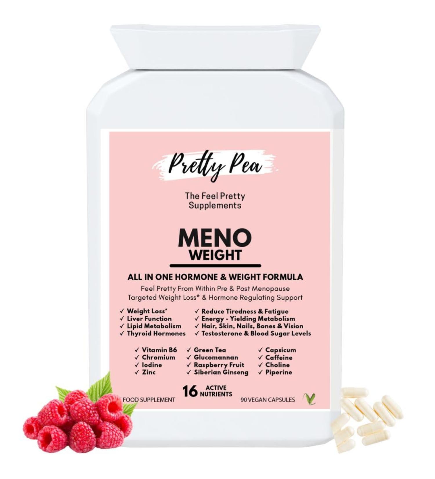 Meno Weight Bloating Relief & Hormone Balance for Women - Menopause Supplements | B6 Vitamins | Hormone Harmony UK - Buy Online on GoSupps.com