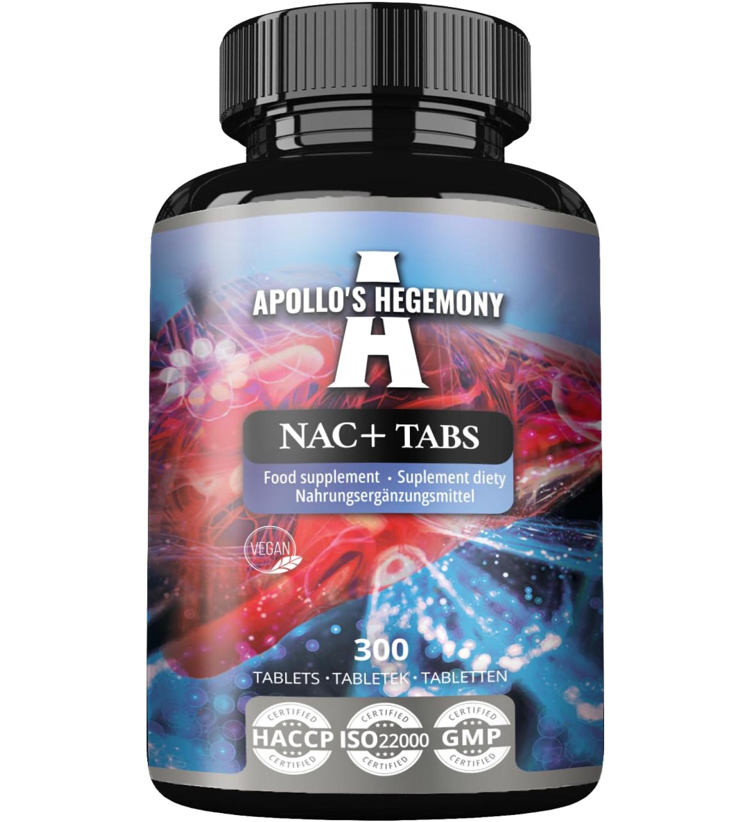 APOLLO'S HEGEMONY NAC+ 150 mg - N-Acetyl L-Cysteine and Artichoke Extract 300 Vegan Tablets 1200 Servings Amino Acid Dietary Supplement Supports Detox and Liver Health Tablet 300 Count (Pack of 1) - Buy Online on GoSupps.com