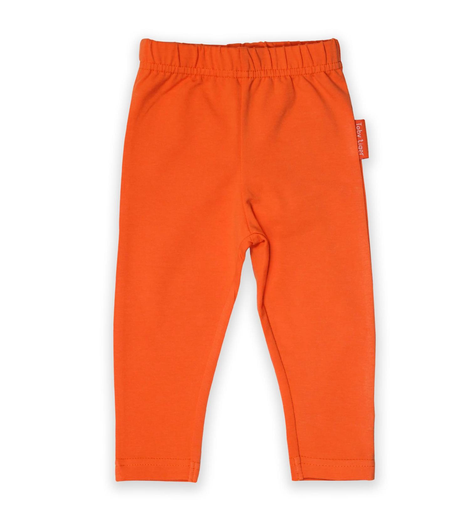 Organic Orange Baby Leggings - Size 6-12 Months - Buy Online on GoSupps.com