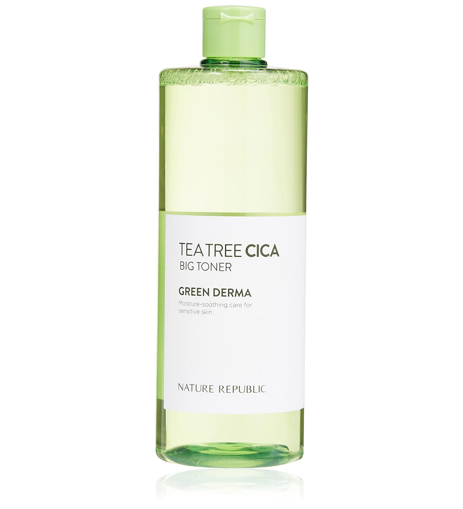 Buy Nature Republic Green Derma Tea Tree Cica Toner 500ml - Best for Clear Skin & Acne Relief - International Shipping Available - Buy Online on GoSupps.com