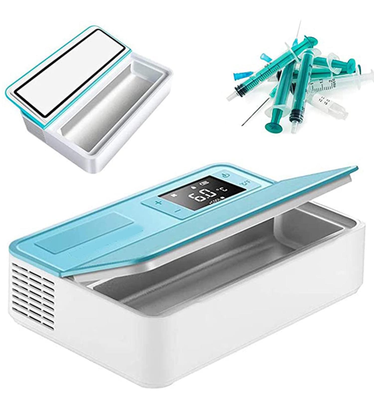 Insulin Cooler Refrigerated Box Portable Insulin Constant Temperature Refrigerato with LCD Display Suitable for Insulin Interferon Eye Drops Storage 220V - Buy Online on GoSupps.com