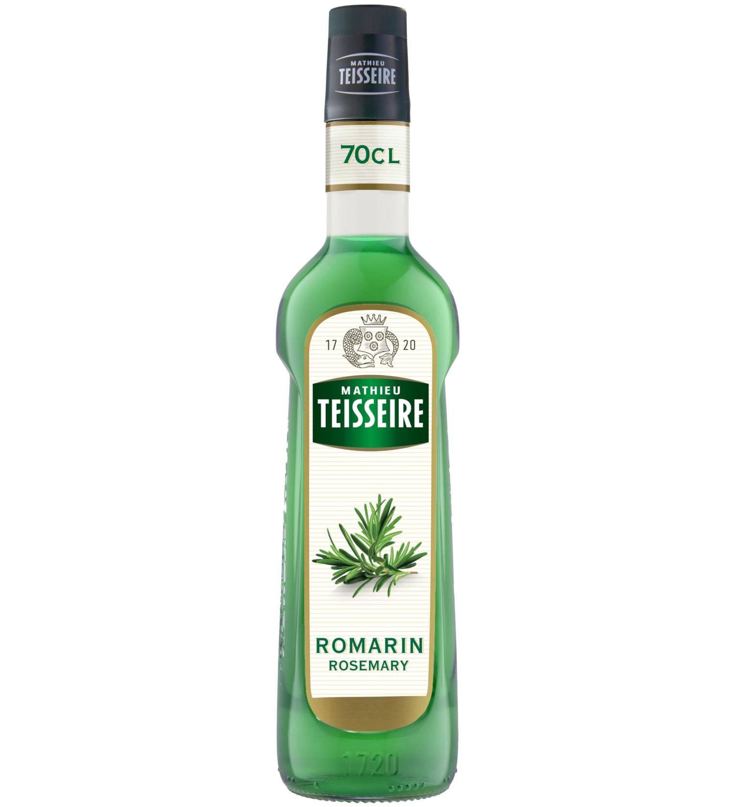 Rosemary syrup Mathieu Teisseire for drinks cocktails with or without alcohol soft drinks teas 70cl bottle - Buy Online on GoSupps.com