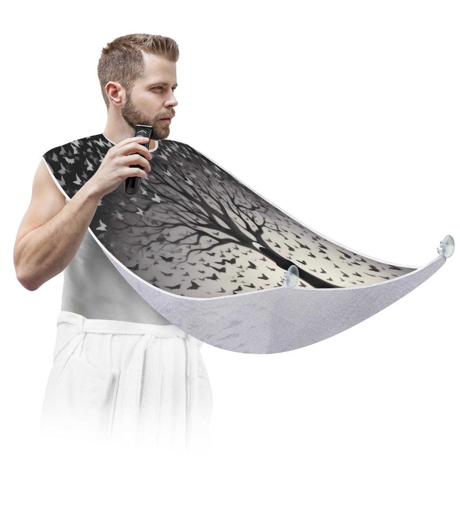 Buy Abstract Background Beard Bib Apron - Best Beard Hair Catcher for Men | Perfect Gift for Dad & Husband | Fathers Day Anniversary Christmas - Buy Online on GoSupps.com