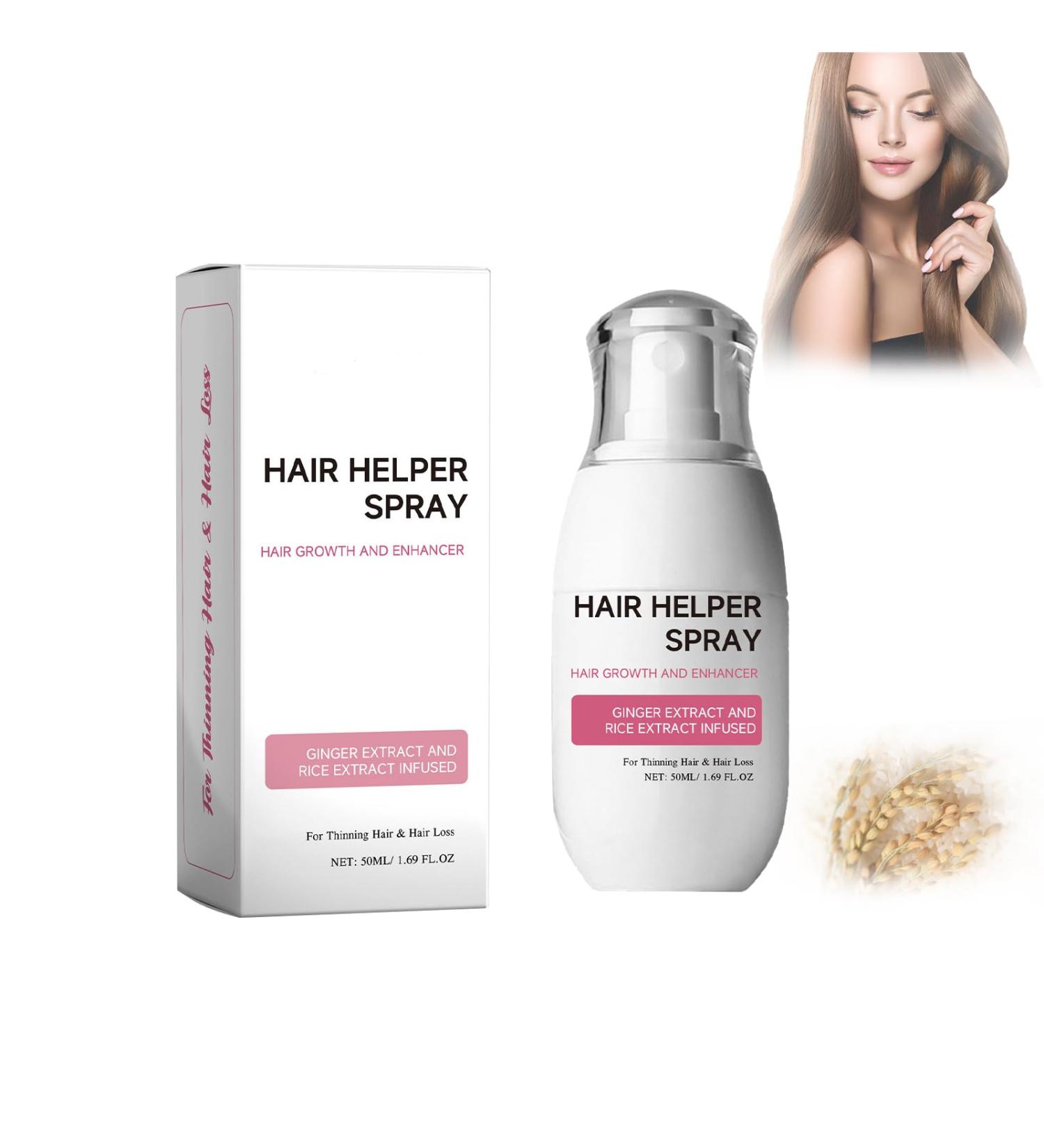 Hair Helper Spray 2024 New Rice Nutri Spray For All Hair Types (1 pcs) - Buy Online on GoSupps.com