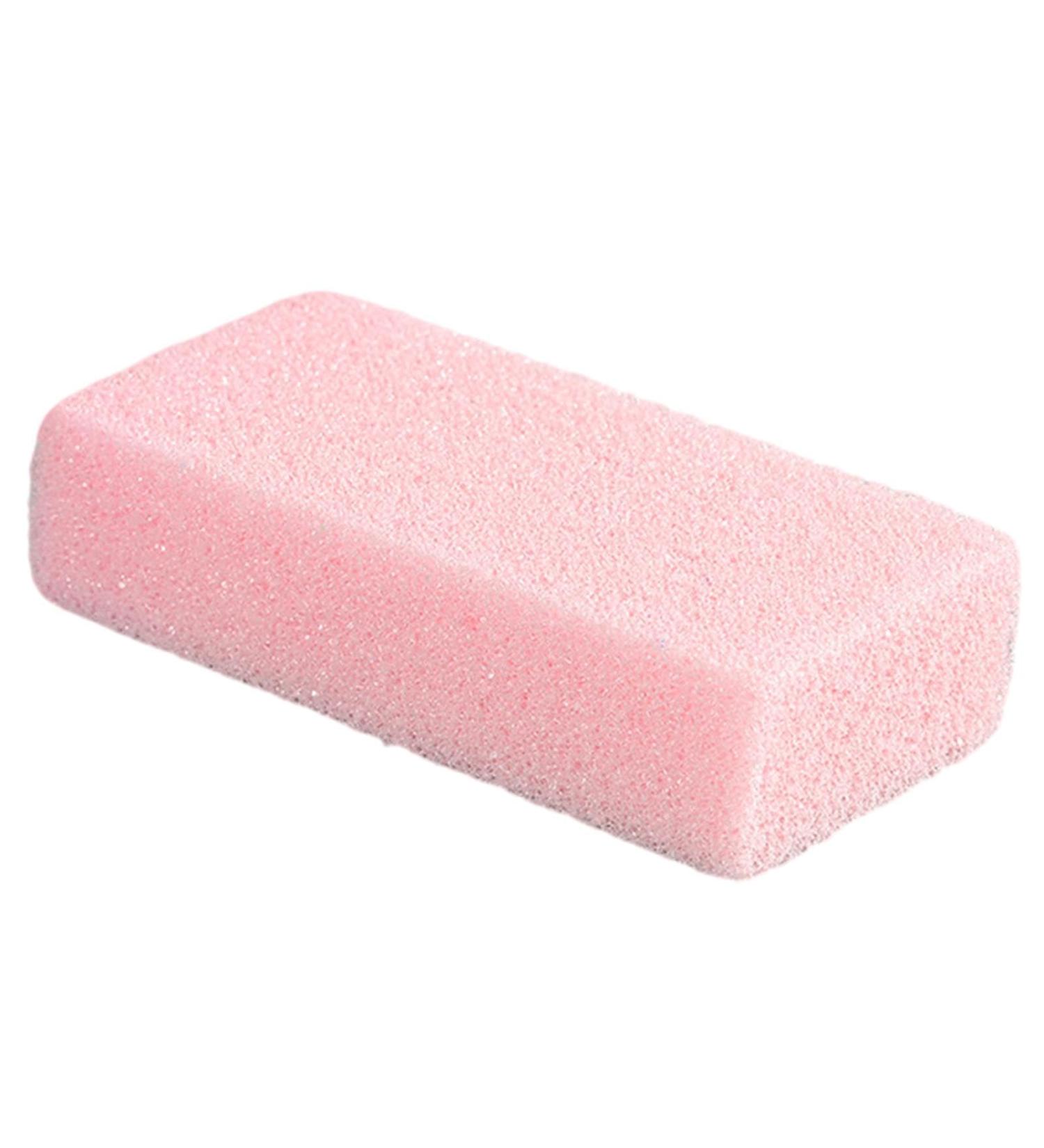 High-Quality Bimsstein Bar & Pumice Stone Foot Scrubber Gentle Dead Skin Peel for Healthy Feet | Ideal for Cracked Heel Repair - Light Pink - Buy Online on GoSupps.com