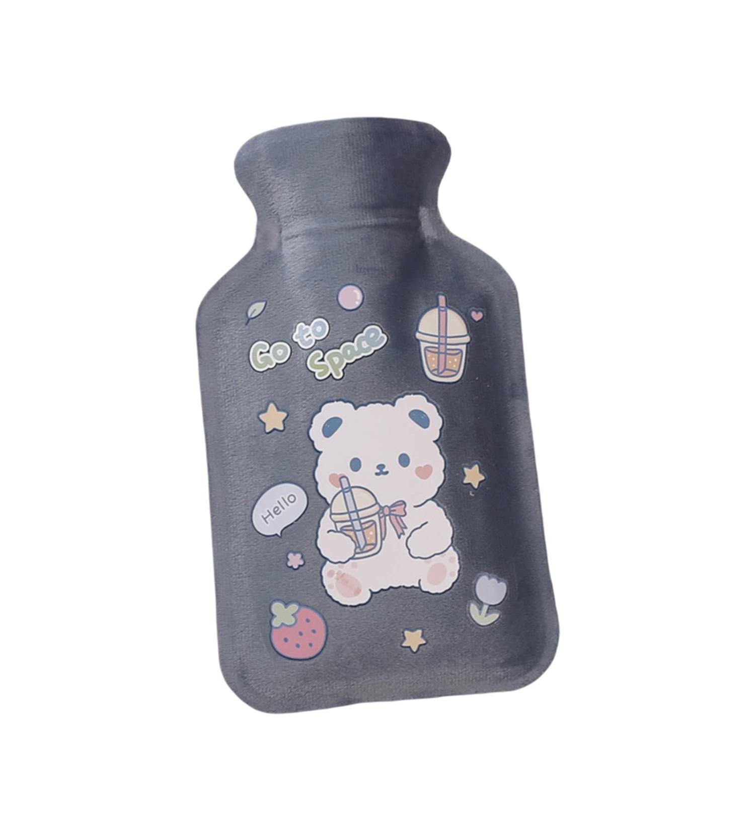 Leakage-Proof Heat Bottles | Portable Hot Water Bottle for Pain Relief | Cute Cartoon Design for Cozy Nights | Thickened PVC 18x11.09x4.53 - Buy Online on GoSupps.com