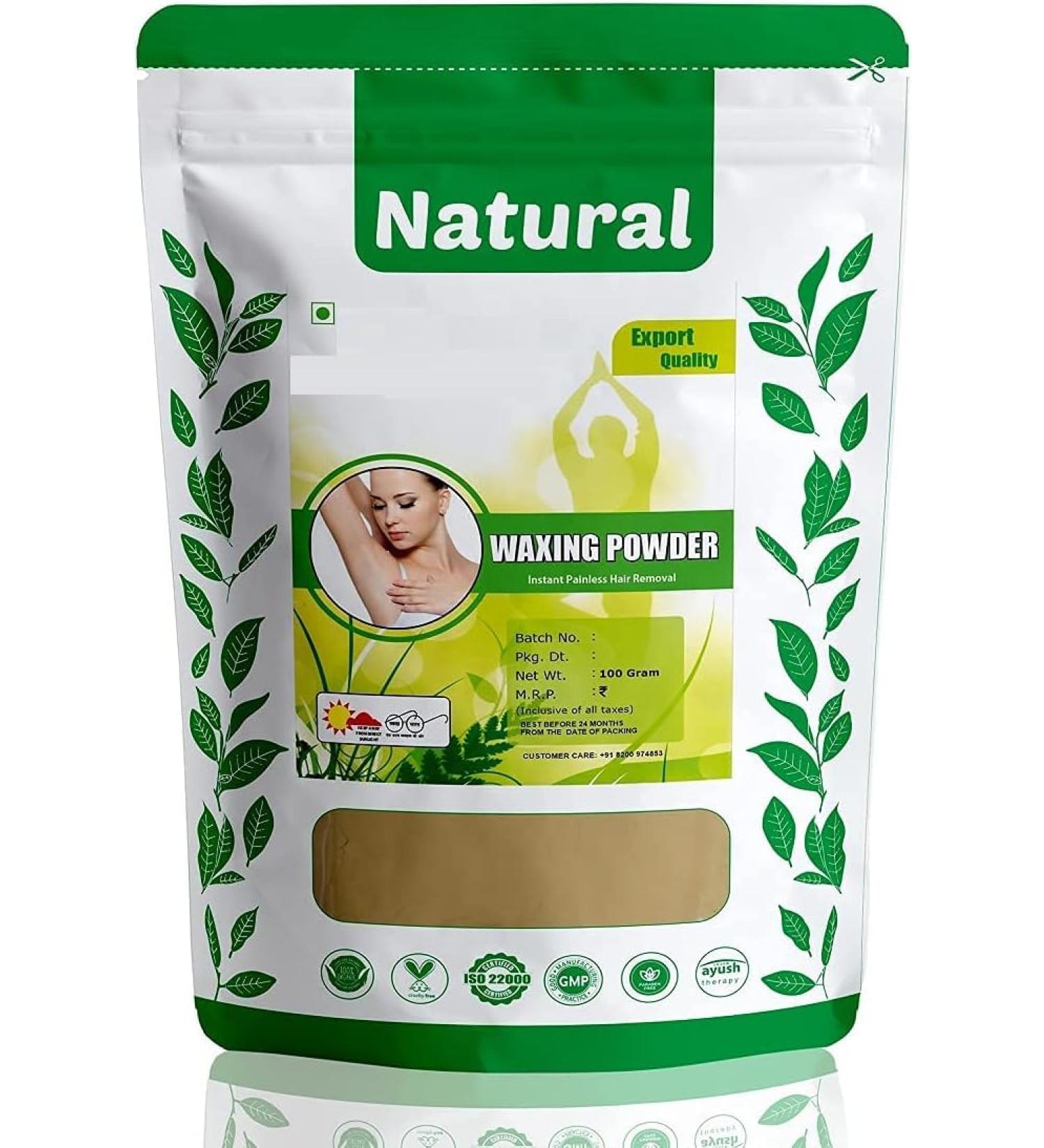 Natural Health and Herbal Products Multani Mitti Flavour Waxing Powder Instant Hair Remover for All Types of Hair & Skin Hands Legs Underarms Bikini (Private Part) Area (Unisex adult 100 g) - Buy Online on GoSupps.com