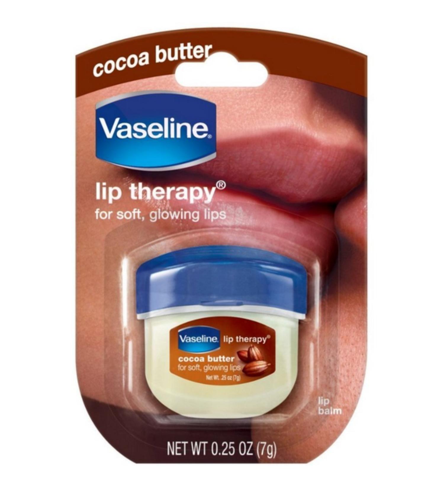 Vaseline Lip Therapy Cocoa Butter - Moisturizing Lip Balm (Pack of 2) | 0.25 Oz - Buy Online for International Shipping - Buy Online on GoSupps.com
