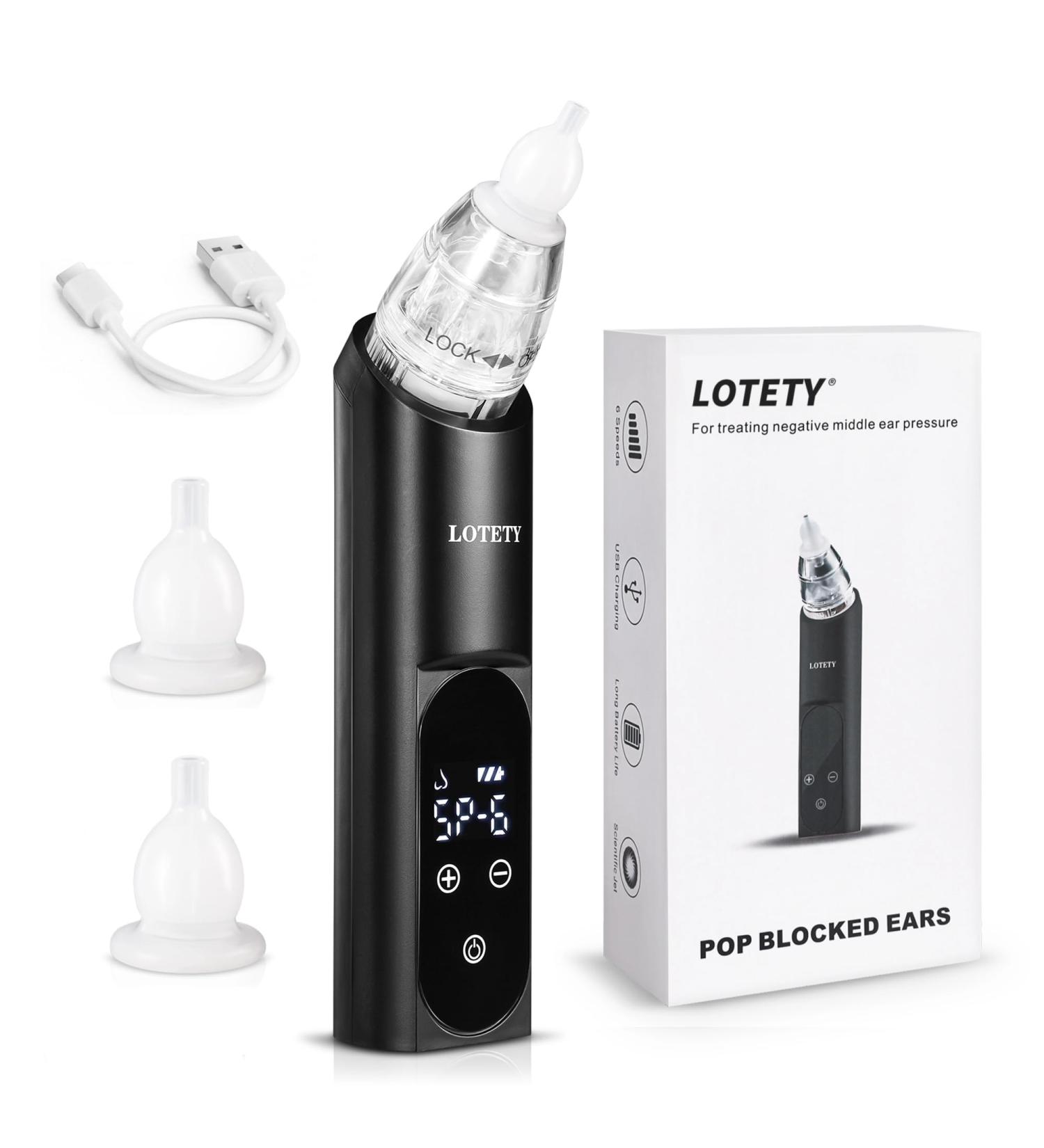 Eustachian Tube Unclogger - Ear Pressure Relief for Flying & Diving | HY030 Black | Tinnitus & Earache Relief Device - Buy Online on GoSupps.com