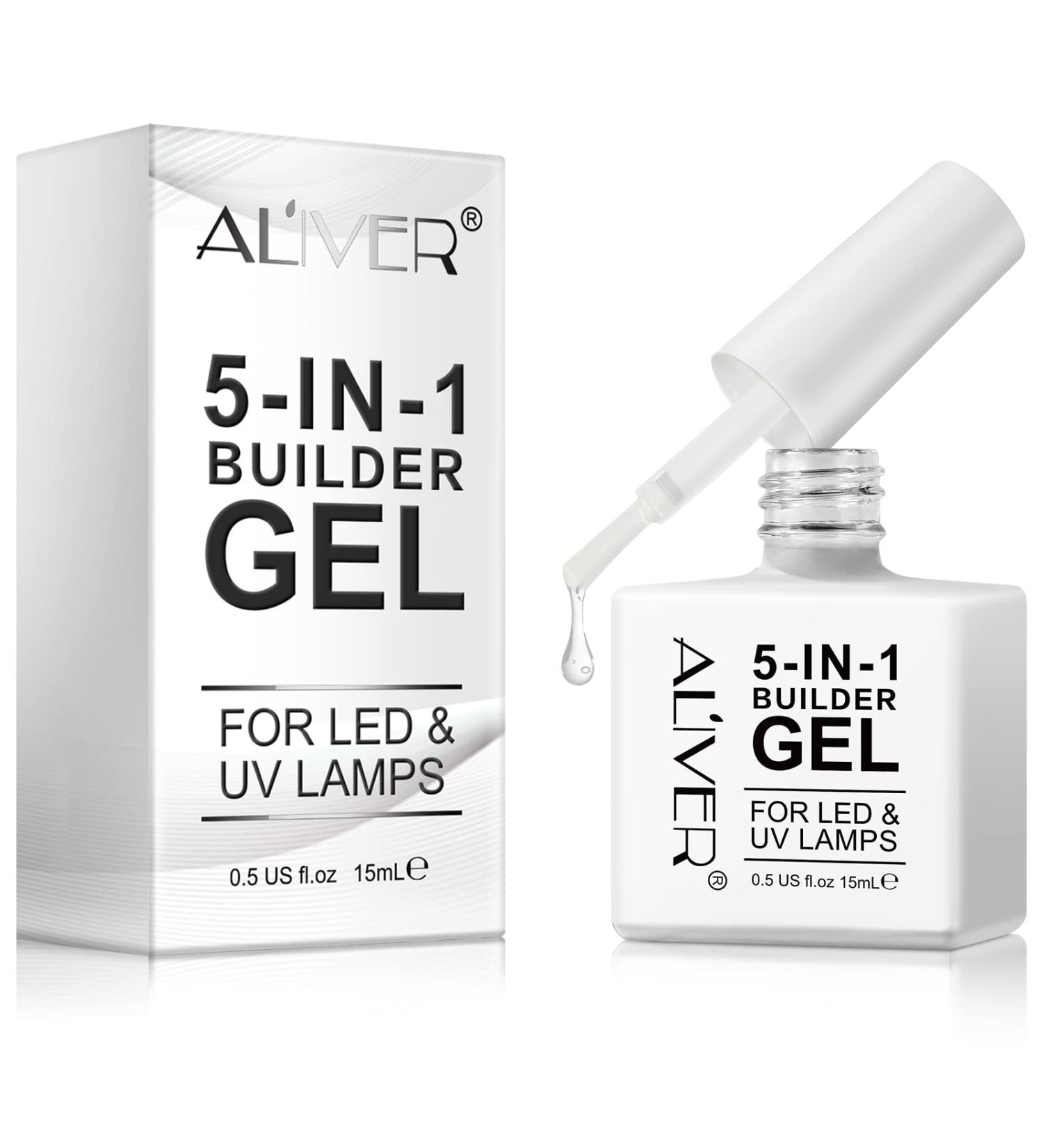 5-in-1 Clear Builder Gel for Nails - Professional UV/LED Strengthener for Nail Art and Manicures - Buy Online on GoSupps.com