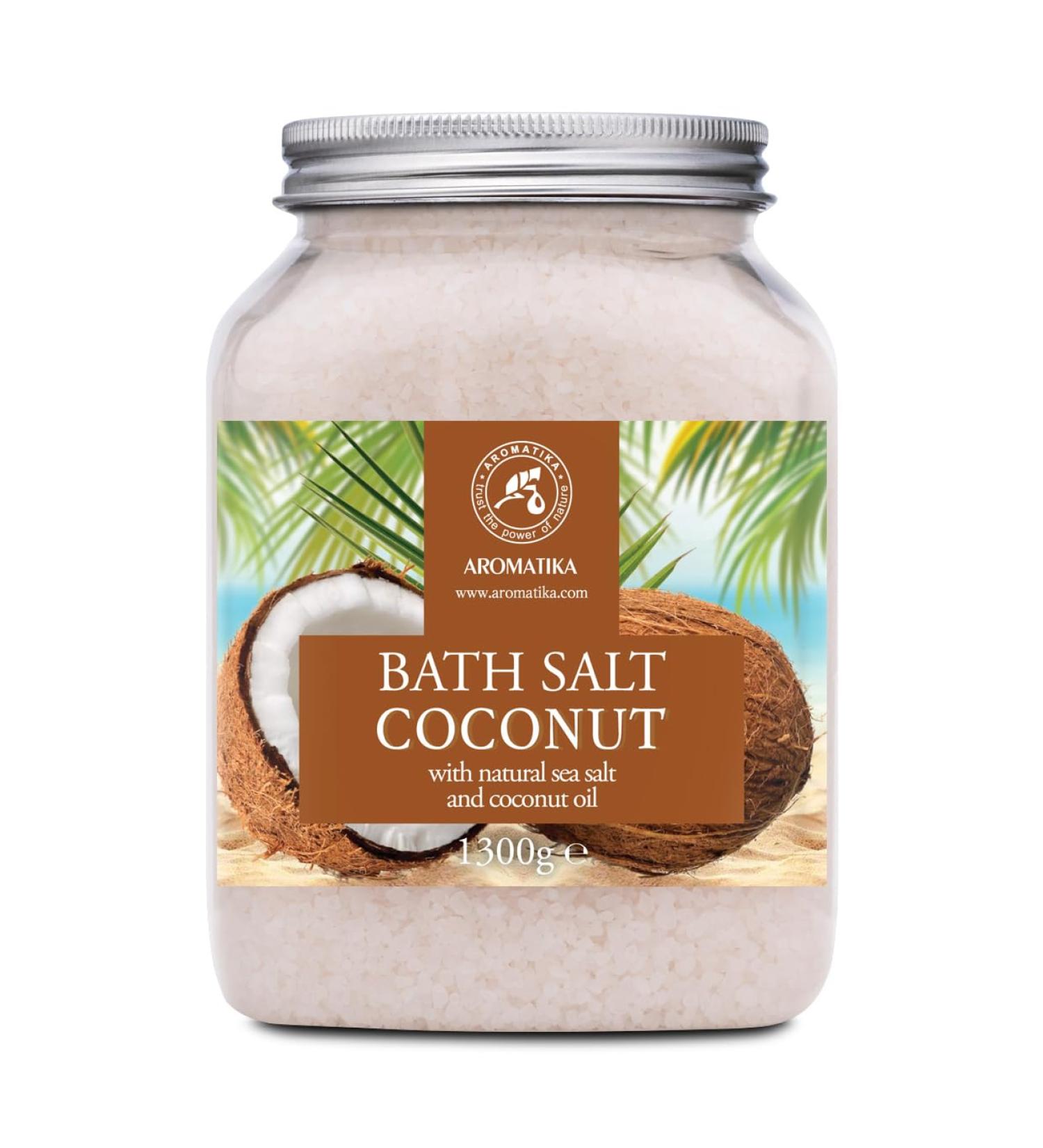Sel de Bain Coco 1300g - Sels Marins Aromatis s - Huile de Noix de Coco - Sels de Mer Apaisantes et Hydratantes - Soin du Corps - Bon Sommeil - Bain Relaxant - Buy Online on GoSupps.com