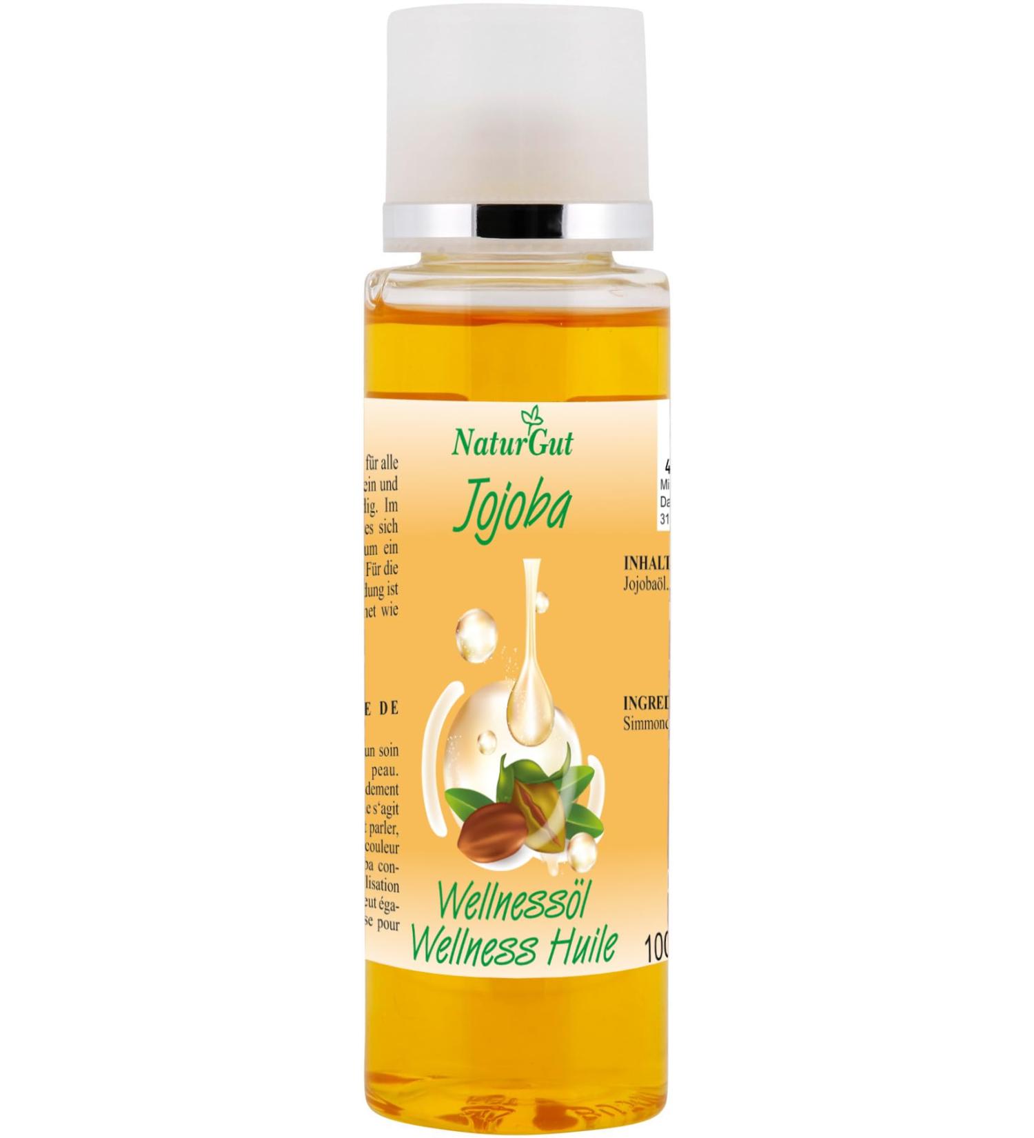 Pure relaxation - luxurious wellness body care oil Jojoba - massage oil and skin care oil in one - 100ml