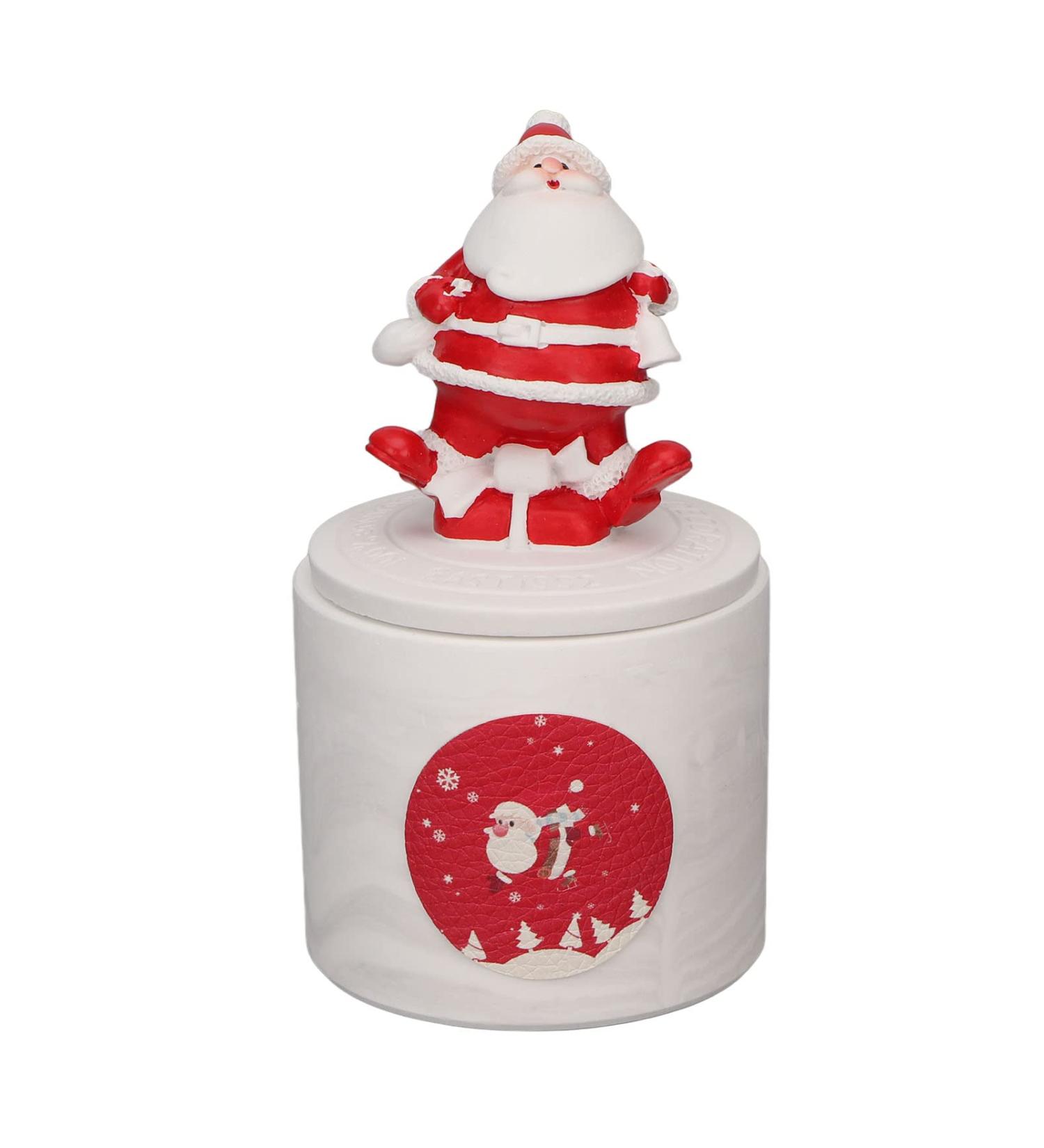 Santa Christmas Scented Candles Gift Set | Stress Relief Soy Wax Aromatherapy for Women | Perfect for Home Meditation & Yoga - Buy Online on GoSupps.com