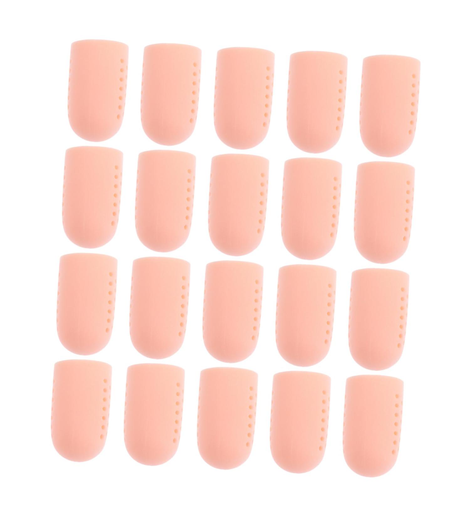 Healvian Silicone Finger Cot Toe Protector - 20pcs Anti-wear Sleeves for Corns & Blisters - Buy Online on GoSupps.com