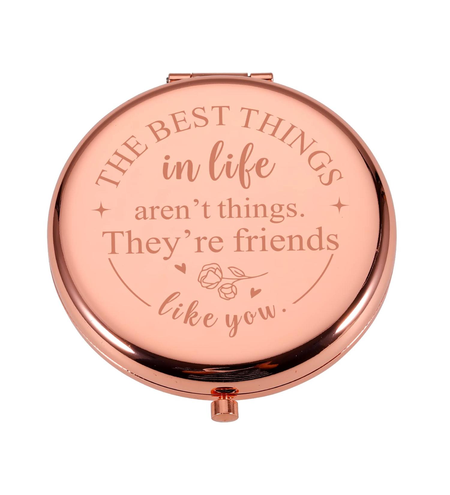 Gifts for Best Friend Compact Makeup Mirror Unique Friendship Gifts for Women Friends Birthday for Female Friends Sentimental Gifts for Friend Girls Sisters Graduation Pocket Mirror Gifts - Buy Online on GoSupps.com
