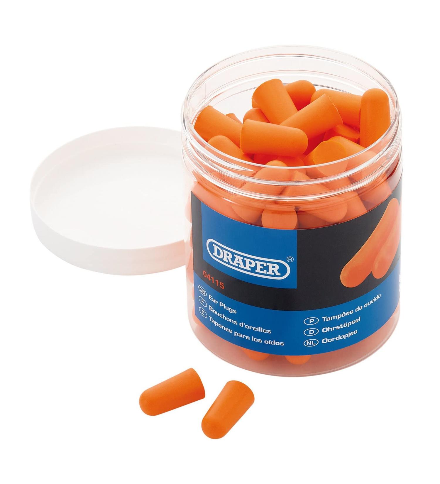 Draper 04115 Disposable Ear Plugs - 50 Pairs | Comfortable Noise-Reducing International Shipping - Buy Online on GoSupps.com