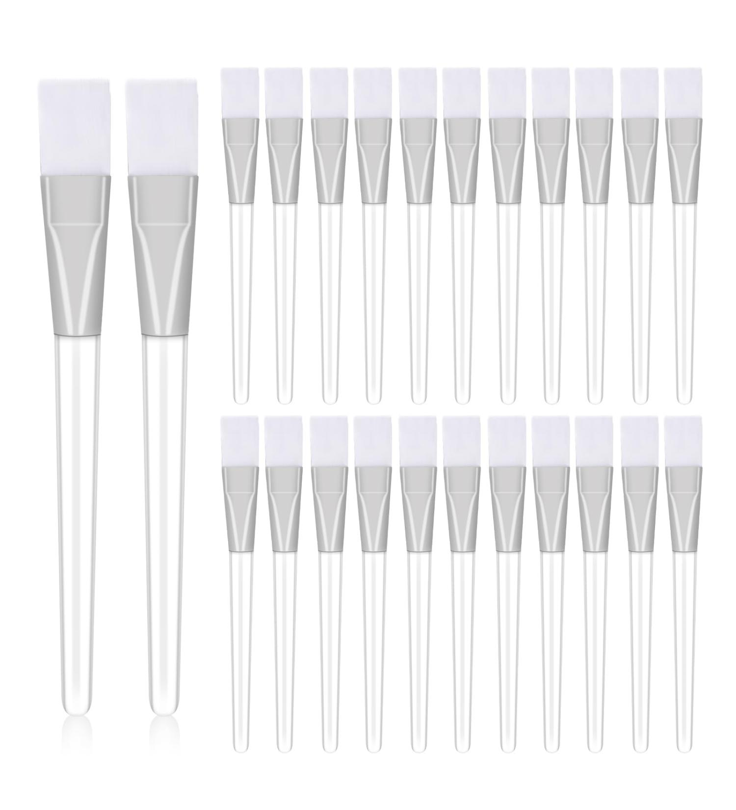24 Pcs Facial Mask Brushes for Cosmetic Makeup Soft Hair Facial Mud Mask Applicator Transparent Face Mask Brush Multifunctional Beauty Tool for Facial Mask Body Lotion or Mixed Mask - Buy Online on GoSupps.com