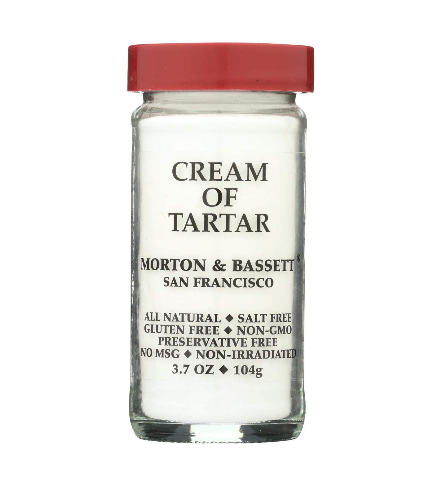 MORTON & BASSETT CREAM OF TARTAR 3.7 OZ