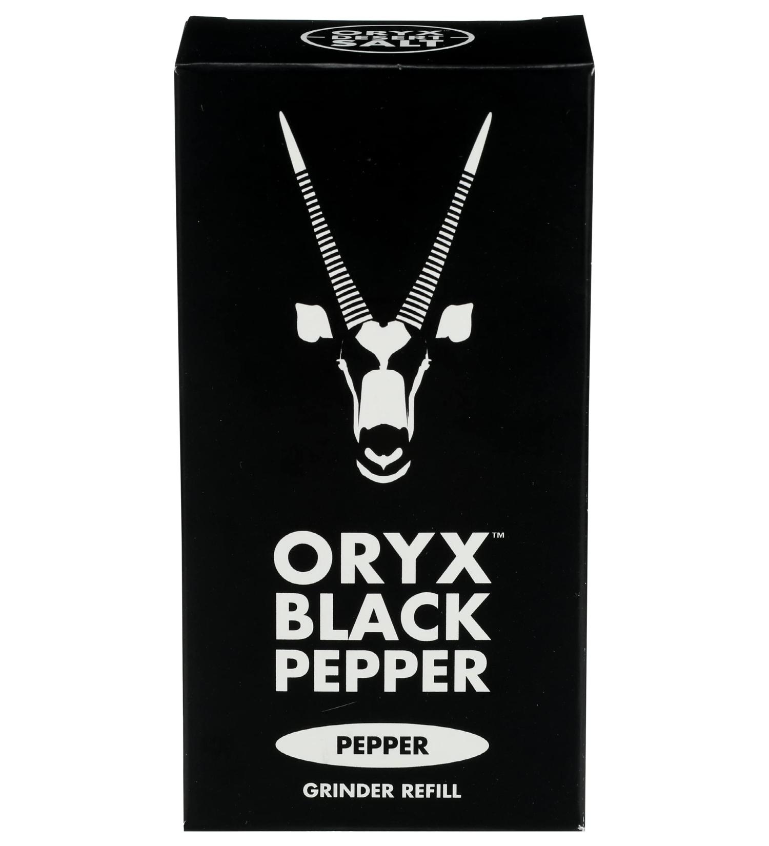 Oryx Black Peppercorn Refill Box 100g - Premium Quality Spice Refill - Buy Online on GoSupps.com