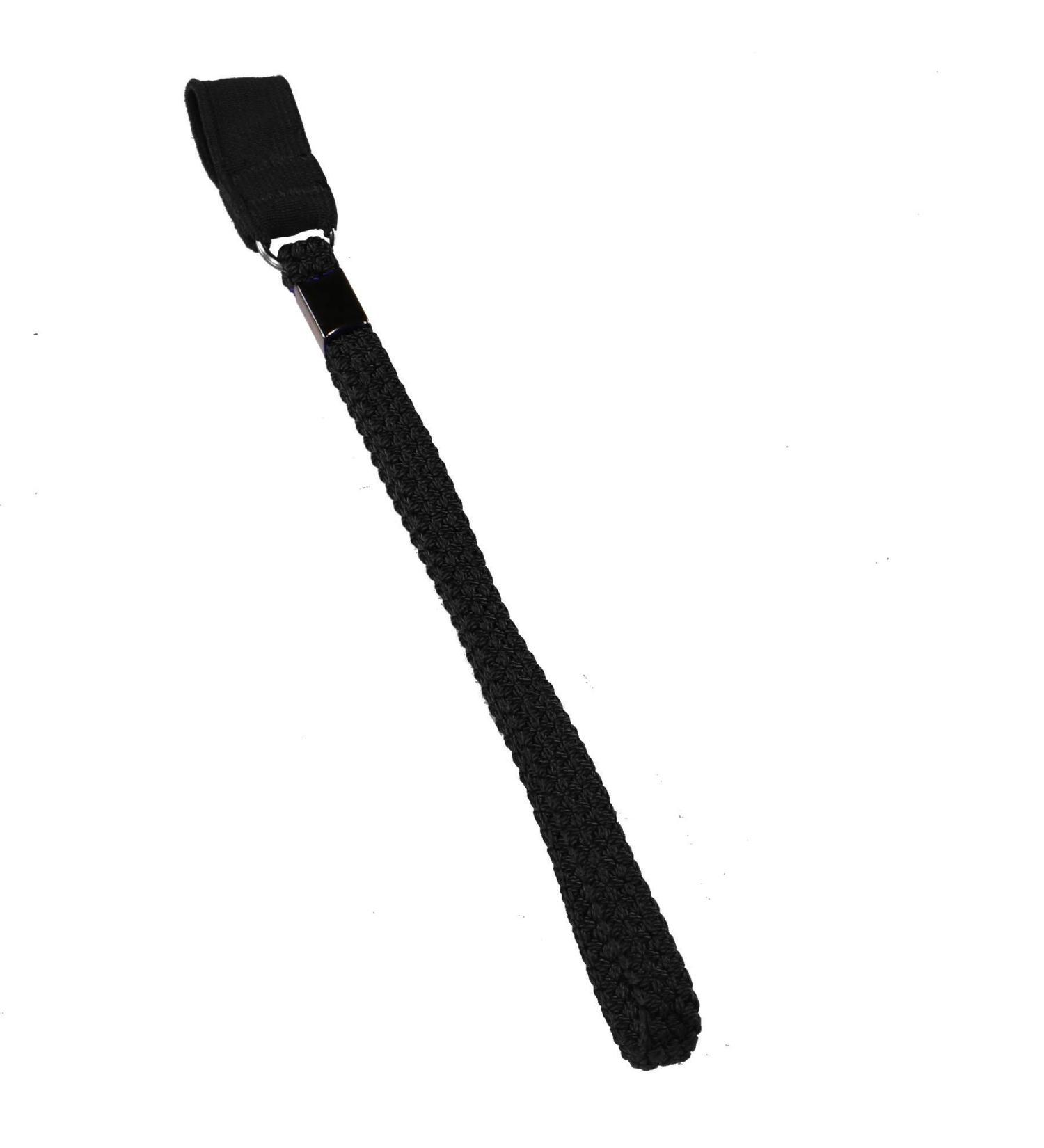 Durable Triple Braided Elastic Nylon Lanyard for Canes - Black | PCP Cane Wrist Strap - Buy Online on GoSupps.com