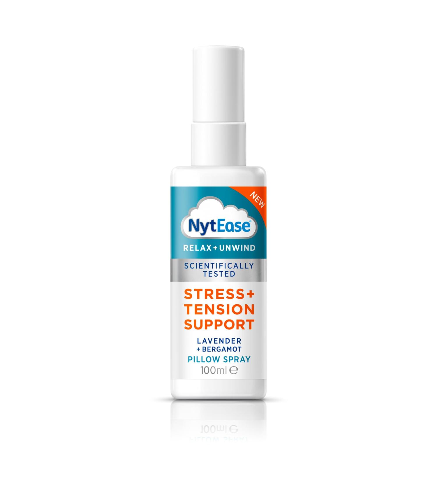 NytEase Pillow Spray 100ml - Relaxation Pillow Mist with Lavender, Bergamot, Ylang Ylang, and Copaiba - Support for Stress and Tension Relief - Buy Online on GoSupps.com