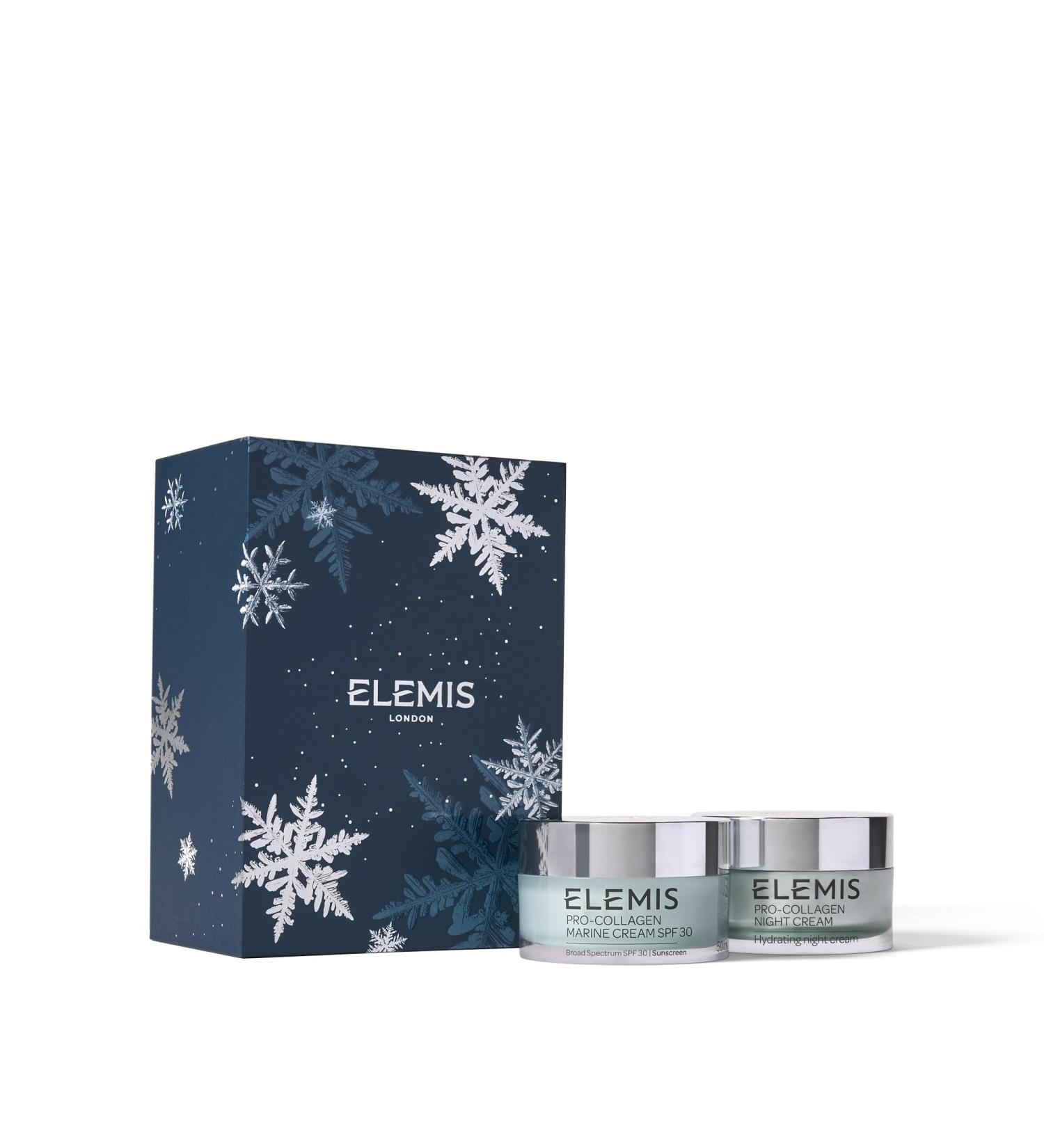 ELEMIS Day & Night Wonder Duo | Pro-Collagen Marine Cream SPF 30 & Night Cream | Anti-Aging Hydrating Skincare Set for Day & Night Moisturization - Buy Online on GoSupps.com