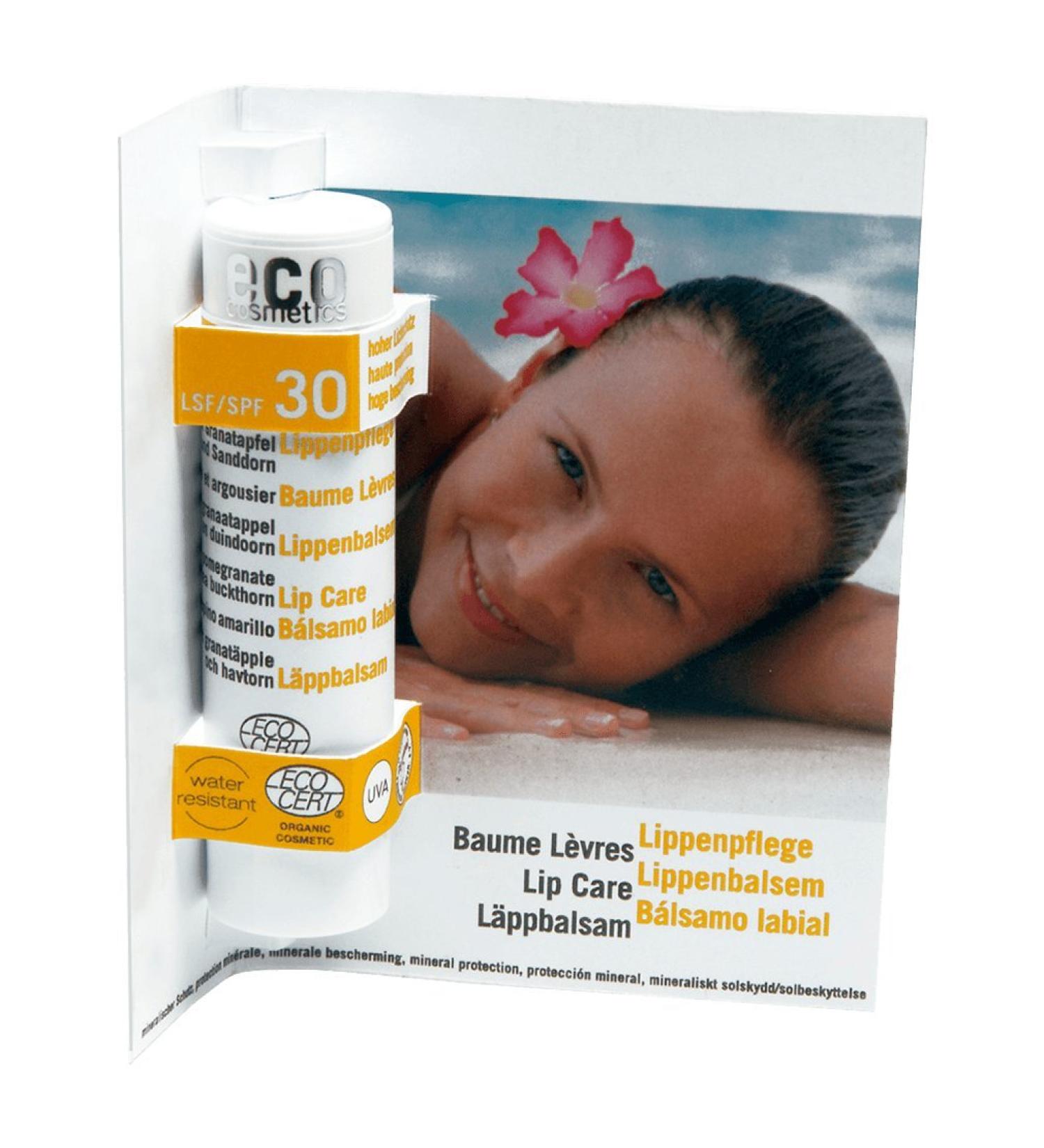 eco cosmetics lip balm SPF 30 (organic natural cosmetics) lip balm 4 g 1 piece (1 pack)