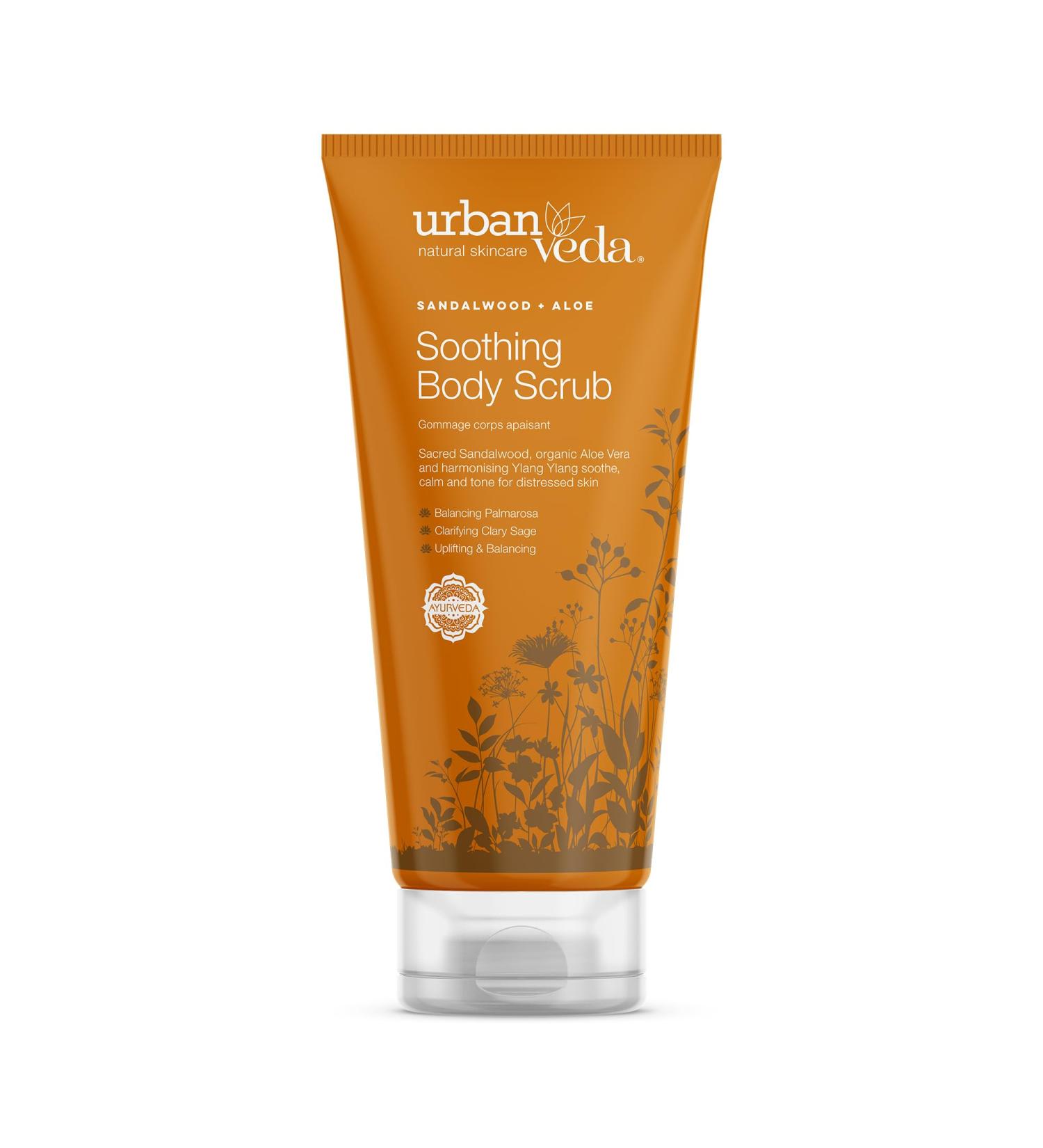 Urban Veda Soothing Body Scrub | Exfoliating Body Scrub for Sensitive Skin| Vitamin E Walnut & Pumice Body Exfoliator Scrub | Soothing & Calming | Dead Skin Remover | Exfoliating Body Wash | 200 ML - Buy Online on GoSupps.com