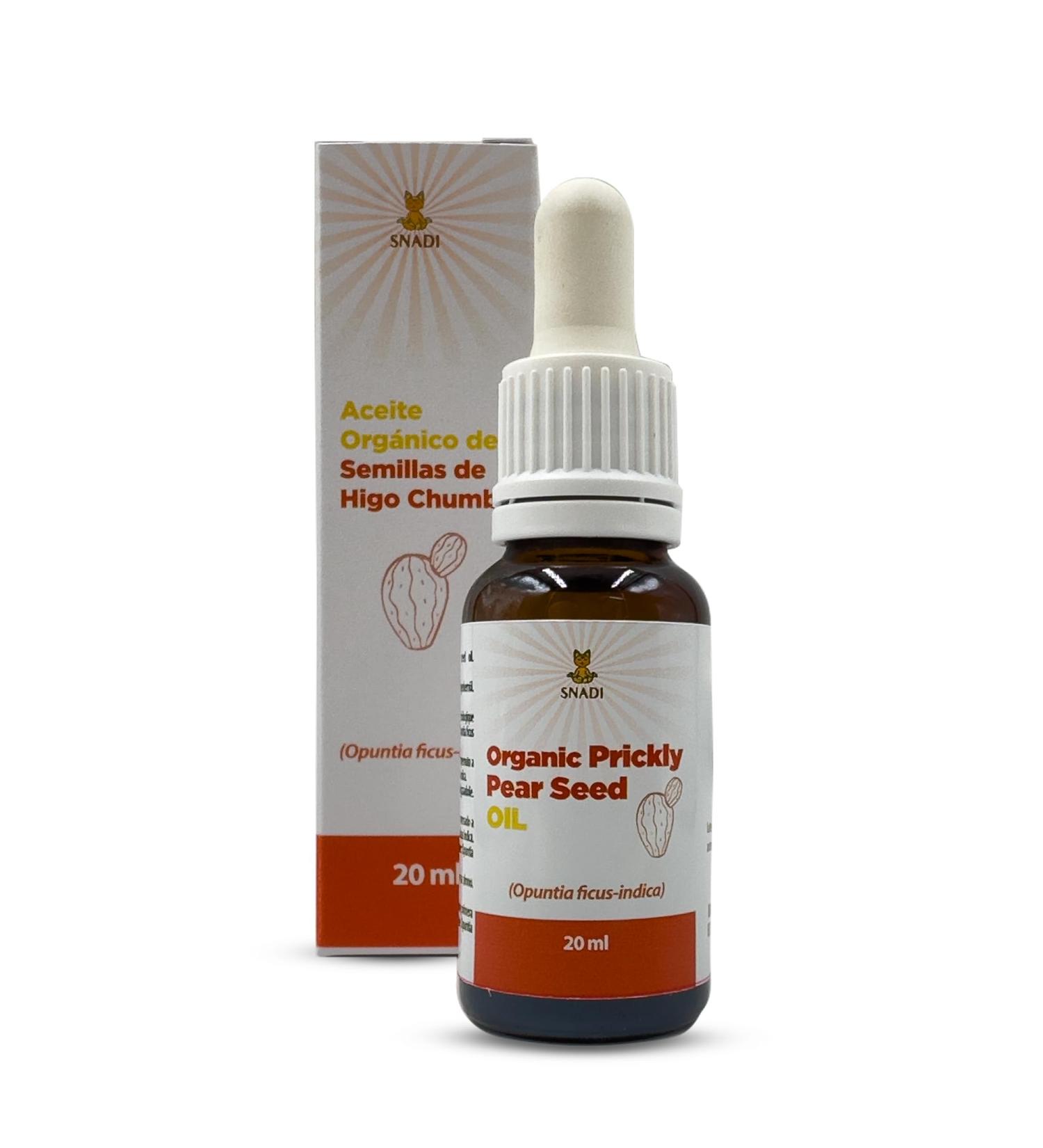 Snadi - Organic Prickly Pear Seed Oil | 20ml | 100% Natural and Pure | Cold Pressed | Moisturizes & Rejuvenates | Dark Circles & Pouches Reducer | Vegan | Glass Bottle - Buy Online on GoSupps.com