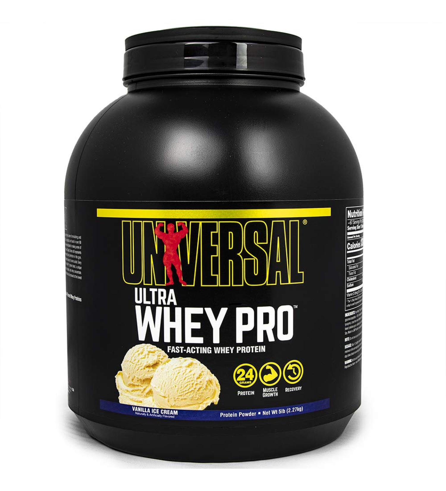 Universal Nutrition Ultra Whey Pro Protein Powder - Vanilla Ice Cream 5 lbs | High-Quality Whey Protein - Buy Online on GoSupps.com