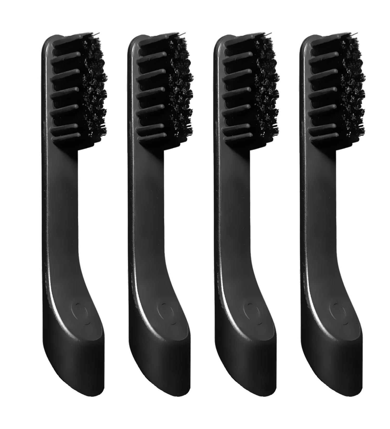 4-Pack of Black Replacement Heads for Quip Electric Toothbrush - Buy Online on GoSupps.com