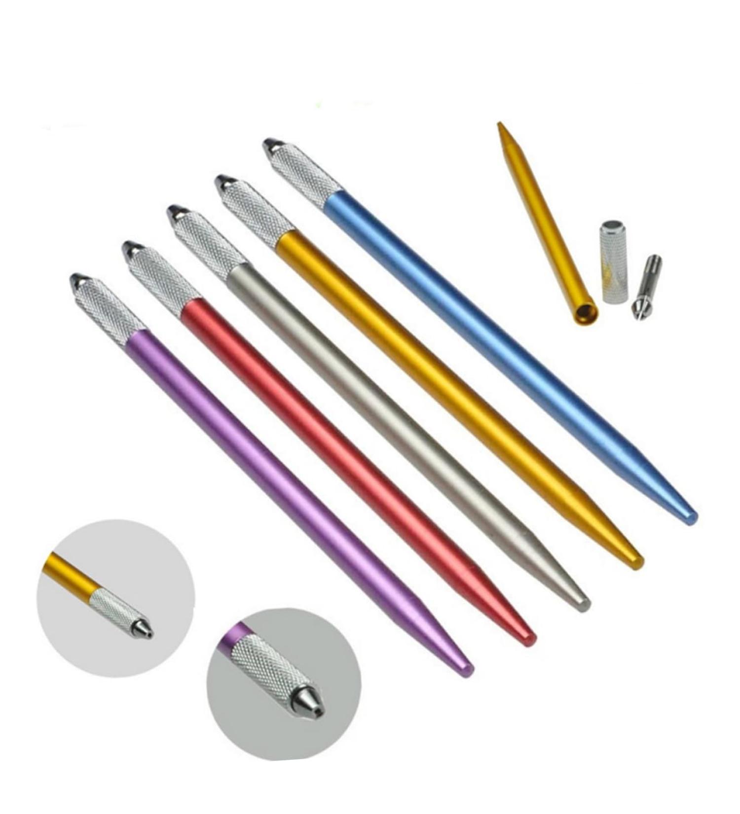 FOMIYES 6pcs Embroidered Eyebrow Pencil Makeup Eyebrow Pen Microblading Pen Aluminum Alloy Korean - Buy Online on GoSupps.com