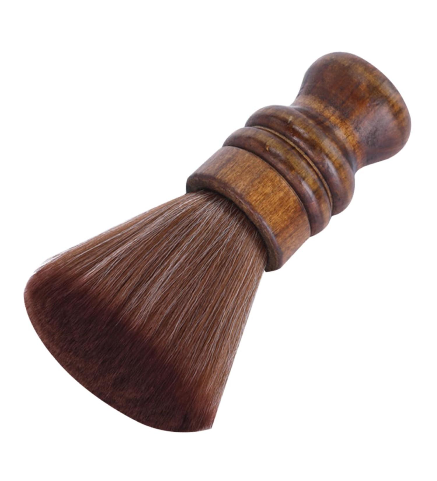 Angoily 1pc Hair Brush Neck Duster Shaving Saop Brush Cleaning Sponges Barber Face Sponge Hair Cutting Brush Neck Cleaning Tool Broken Hairbrush Wood Handle Comfortable Dust Brush - Buy Online on GoSupps.com