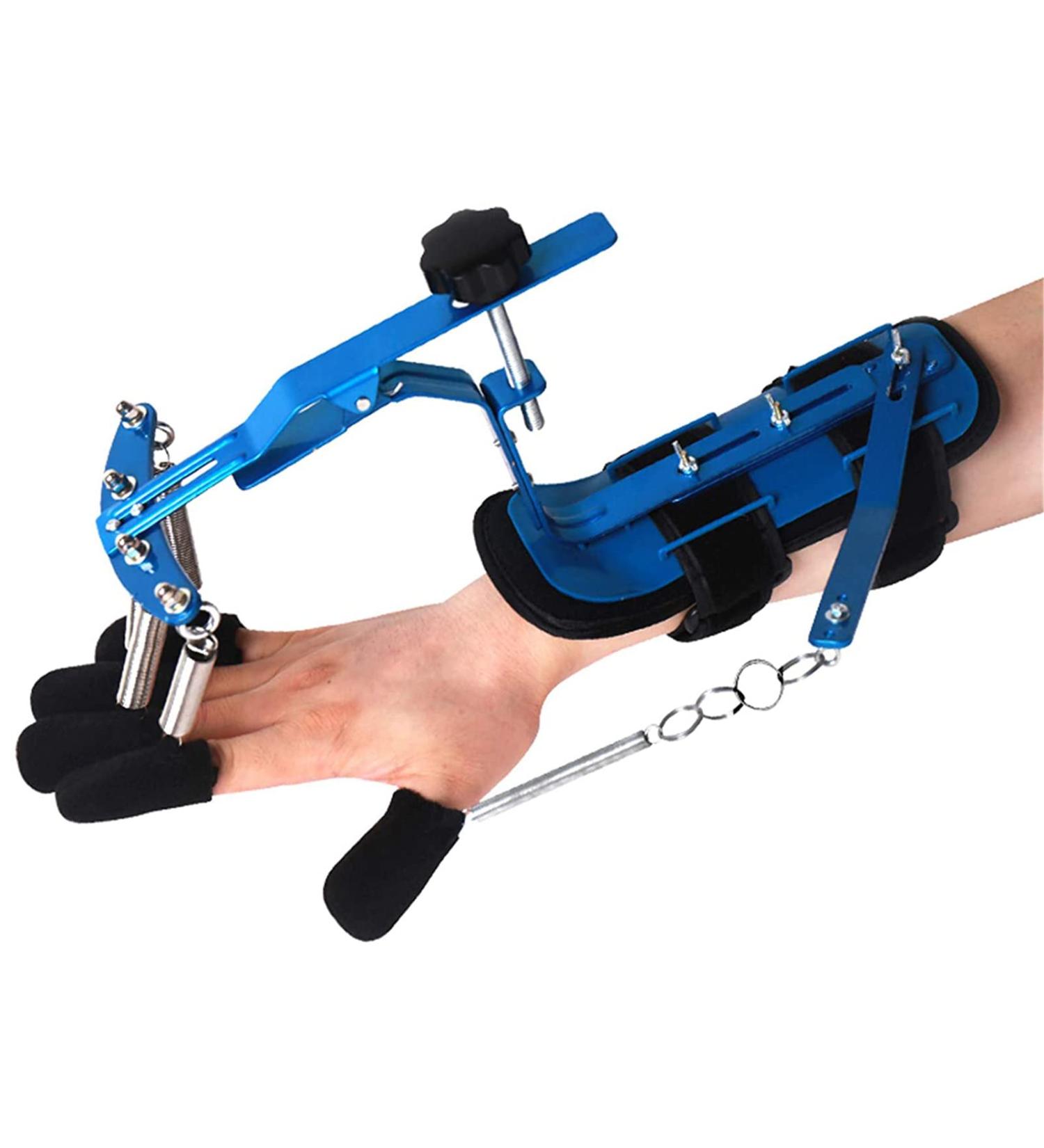 ZZBB Finger Rehabilitation Brace Adjustable Finger Rehabilitation Orthotics Wrist Exerciser Hand Wrist Orthosis Separate Finger Flex Spasm Extension Board Splint - Buy Online on GoSupps.com