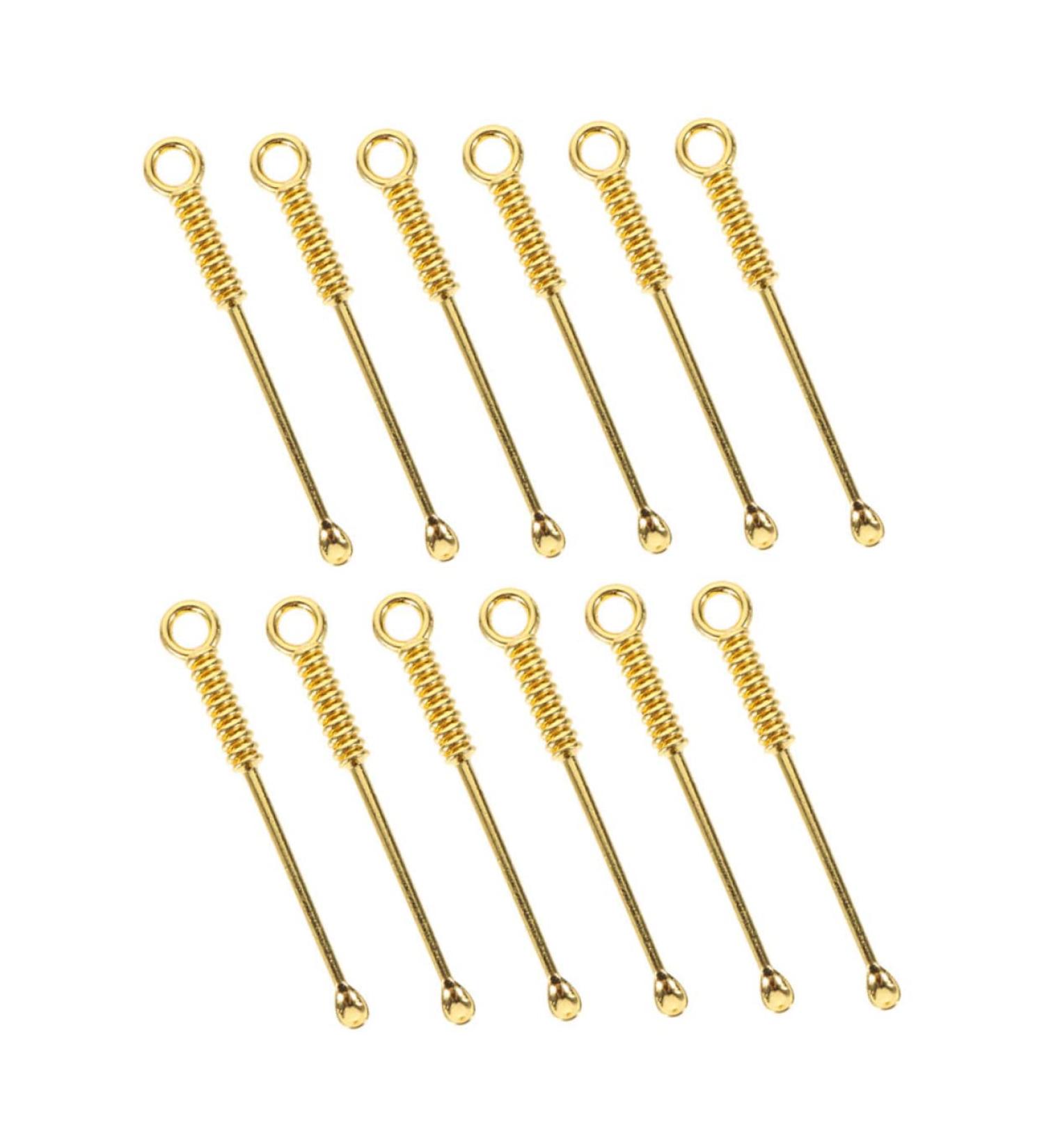 48 pcs Micro Home Power Hanging Teaspoons Scoop Mini Cleaner Screw Exquisite Vintage Keychain Tiny Metal Salt Steel Scoops Teaspoon Practical Delicate Gold Scooper Tableware Spoons (Color : Golden  - Buy Online on GoSupps.com