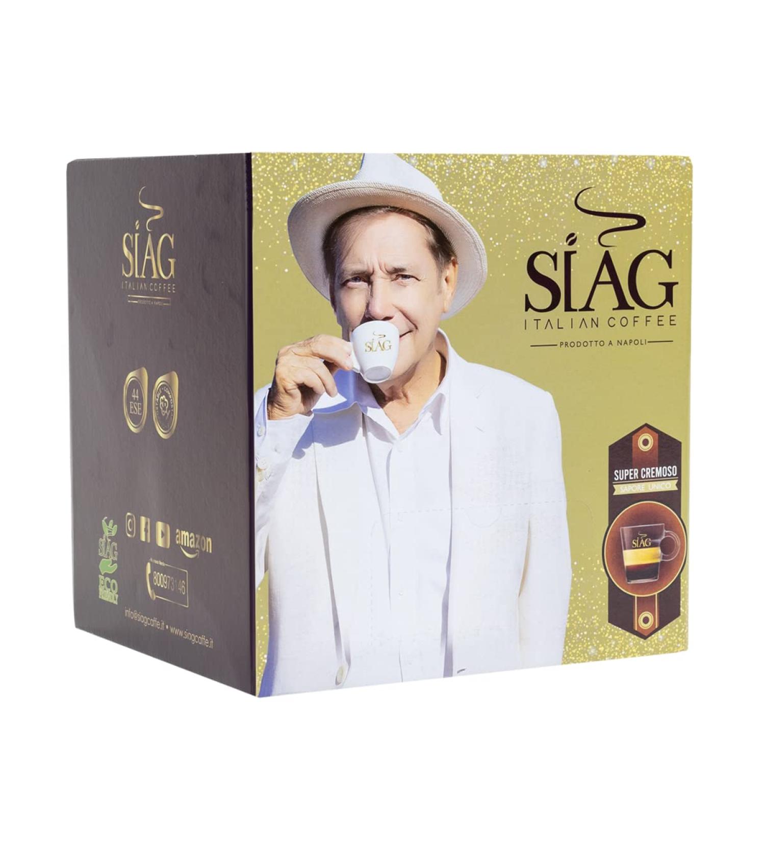 Siag Siag Paper Waffle Coffee 44 ese Box 8 g for 50 Waffles