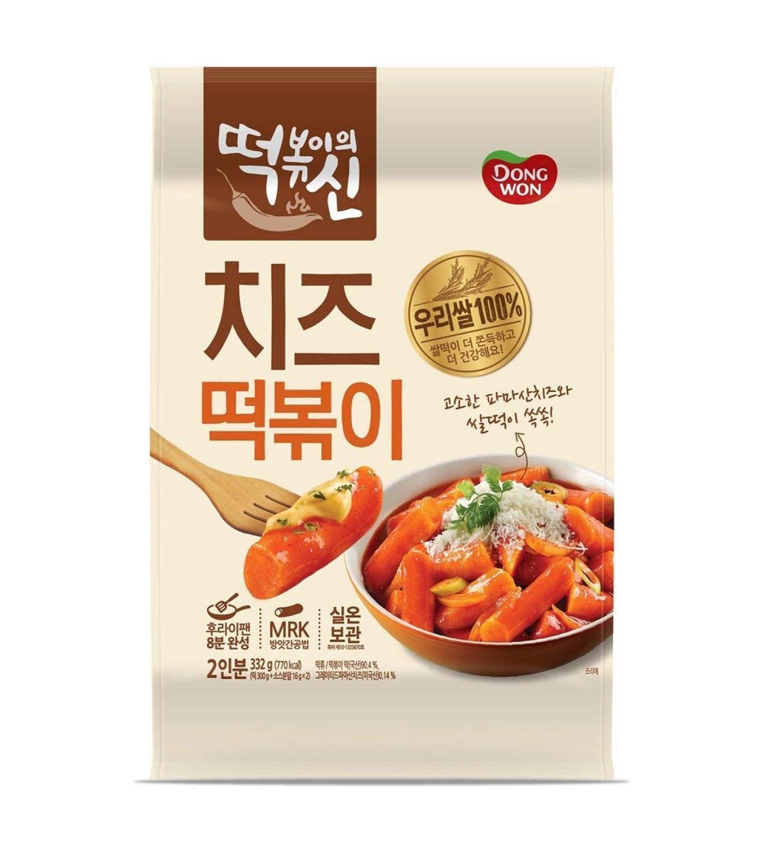 Dongwon God of tteokbokki Cheese tteokbokki (stir-Fried Rice Cake) / Korean Food / Korean tteokbokki / Instant Cooking Food / Asian Dishes (Overseas Direct Shipment)