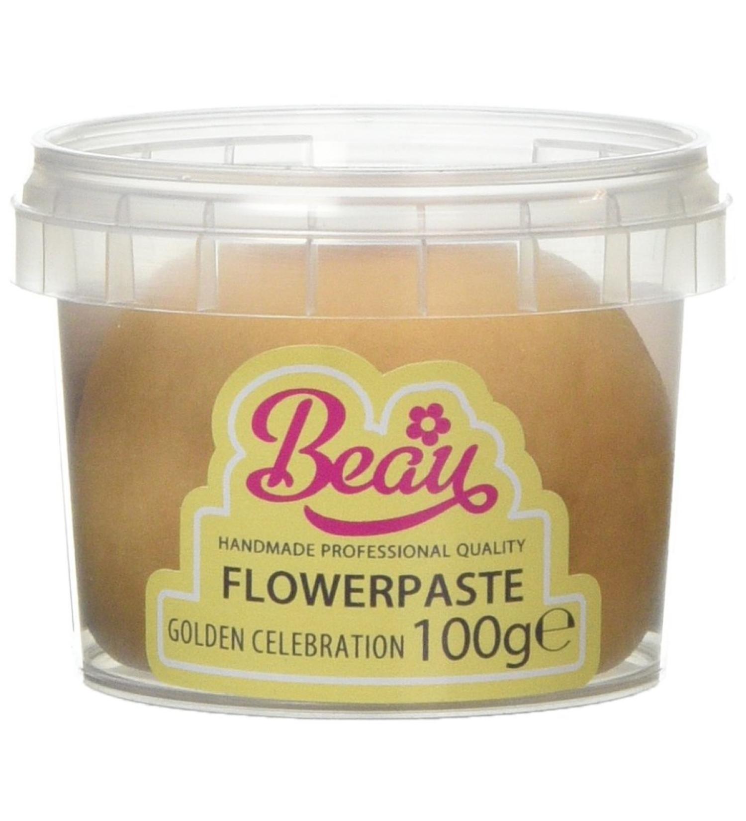 Beau Products Golden Celebration Flowerpaste Icing 100 g - Buy Online on GoSupps.com