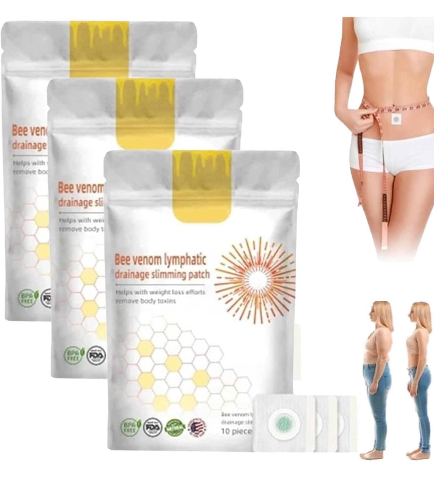 Bee Venom Slimming Patches Bee Venom Lymphatic Drainage Slimming Patch Bee Venom Lymphatic Patches Bee Venom Lymphatic Drainage & Slimming Patches (3Box) - Buy Online on GoSupps.com