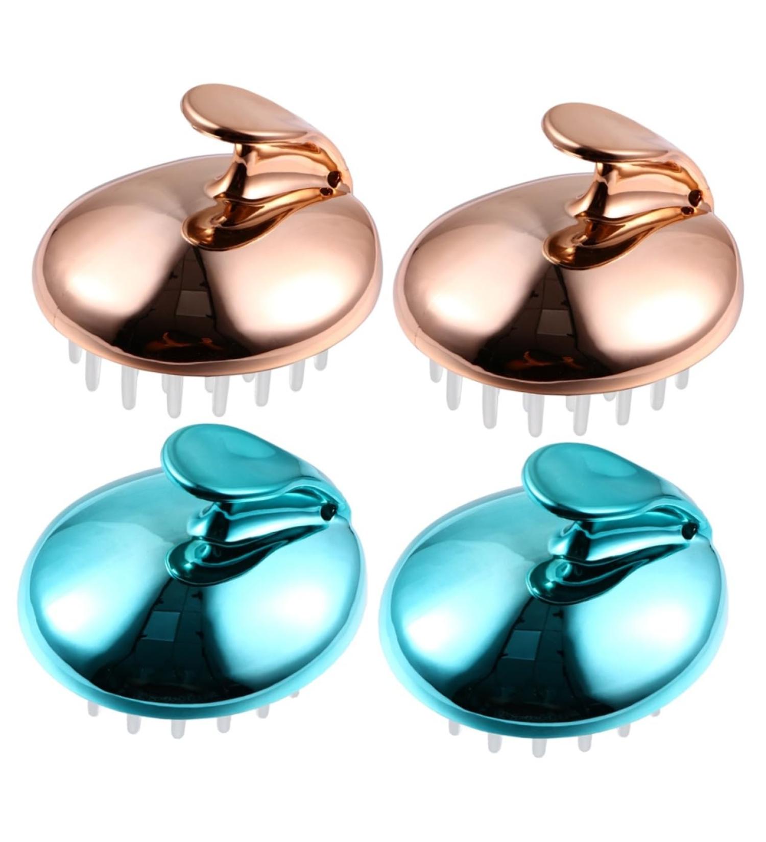 FRCOLOR 4pcs Shampoo Massage Comb & Cleaning Brush Bath Shower Gel & Scrubber for Ultimate Relaxation - Buy Online on GoSupps.com