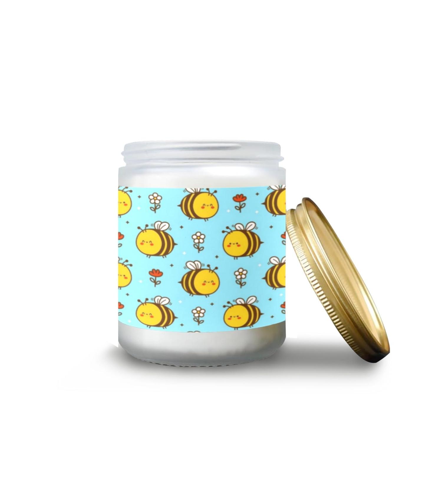 Buy Vanilla Candles | Scented 7 oz Aromatherapy Jar Candles | Long Lasting Gift Set for Women | Perfect Birthday Gifts | Cute Funny Bee Design - Buy Online on GoSupps.com