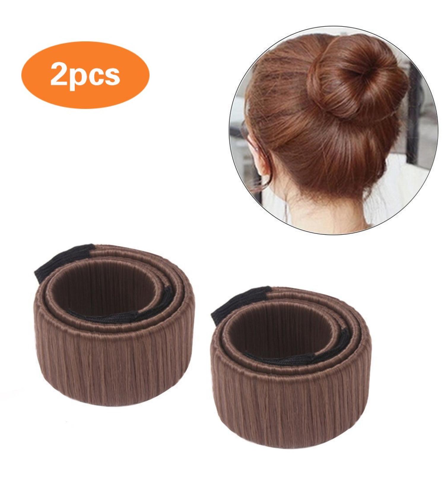 MLMSY Donut Hair Bun Aid Light Brown & Dark Brown | Perfect for DIY Hair Styling - Buy Online on GoSupps.com