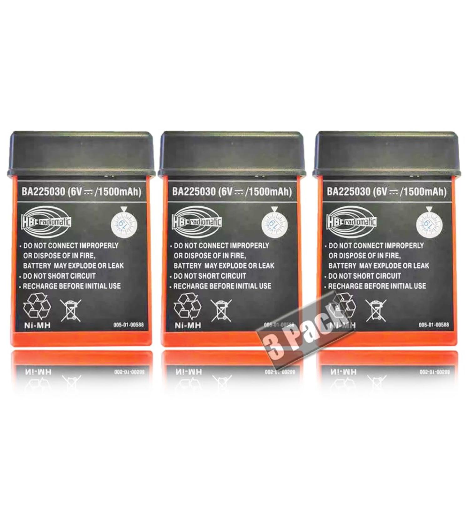 Buy 3 Pack 6V 1500mAh BA225030 HBC Radiomatic Ni-Mh Rechargeable Battery for Crane Remote Control - Fast International Shipping - Buy Online on GoSupps.com