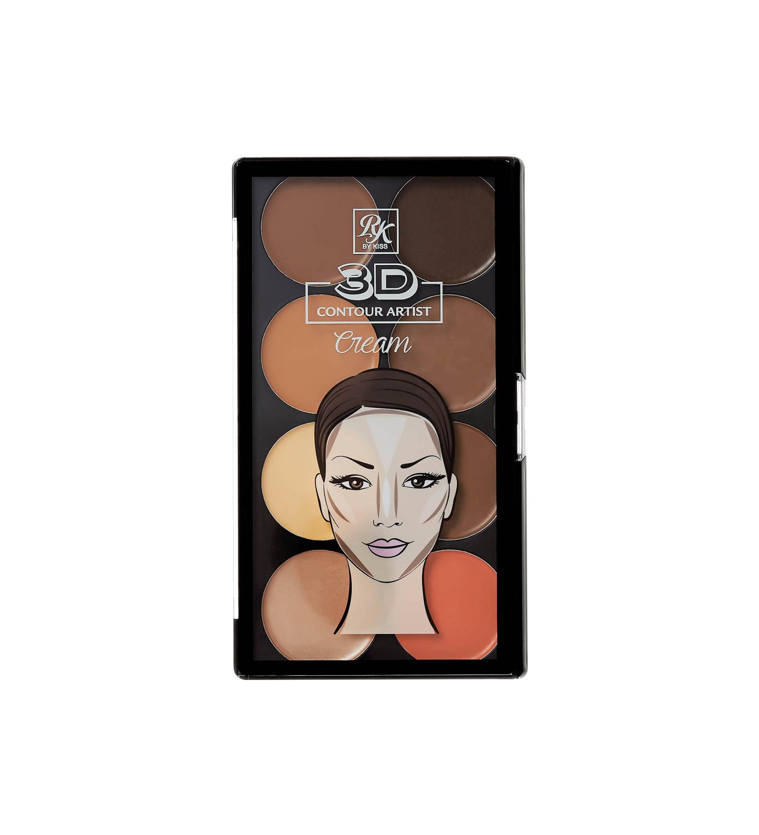 Ruby Kisses 3D Contour Artist Cream Makeup Palette - Medium Dark - 1 Count - Buy Online on GoSupps.com