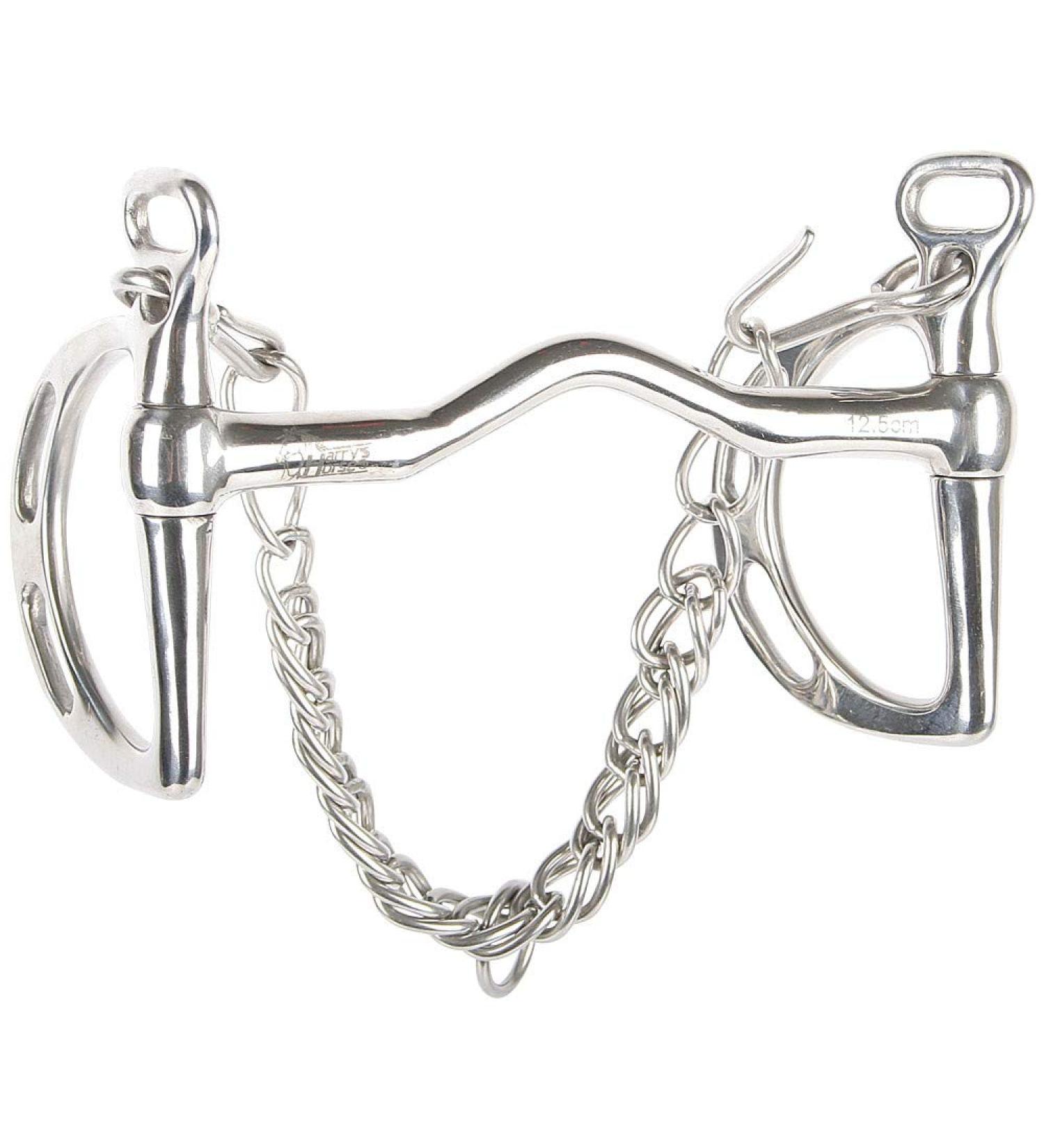 Harry s Horse Thiedemann curb bit with tongue bar 13mm size:12.5